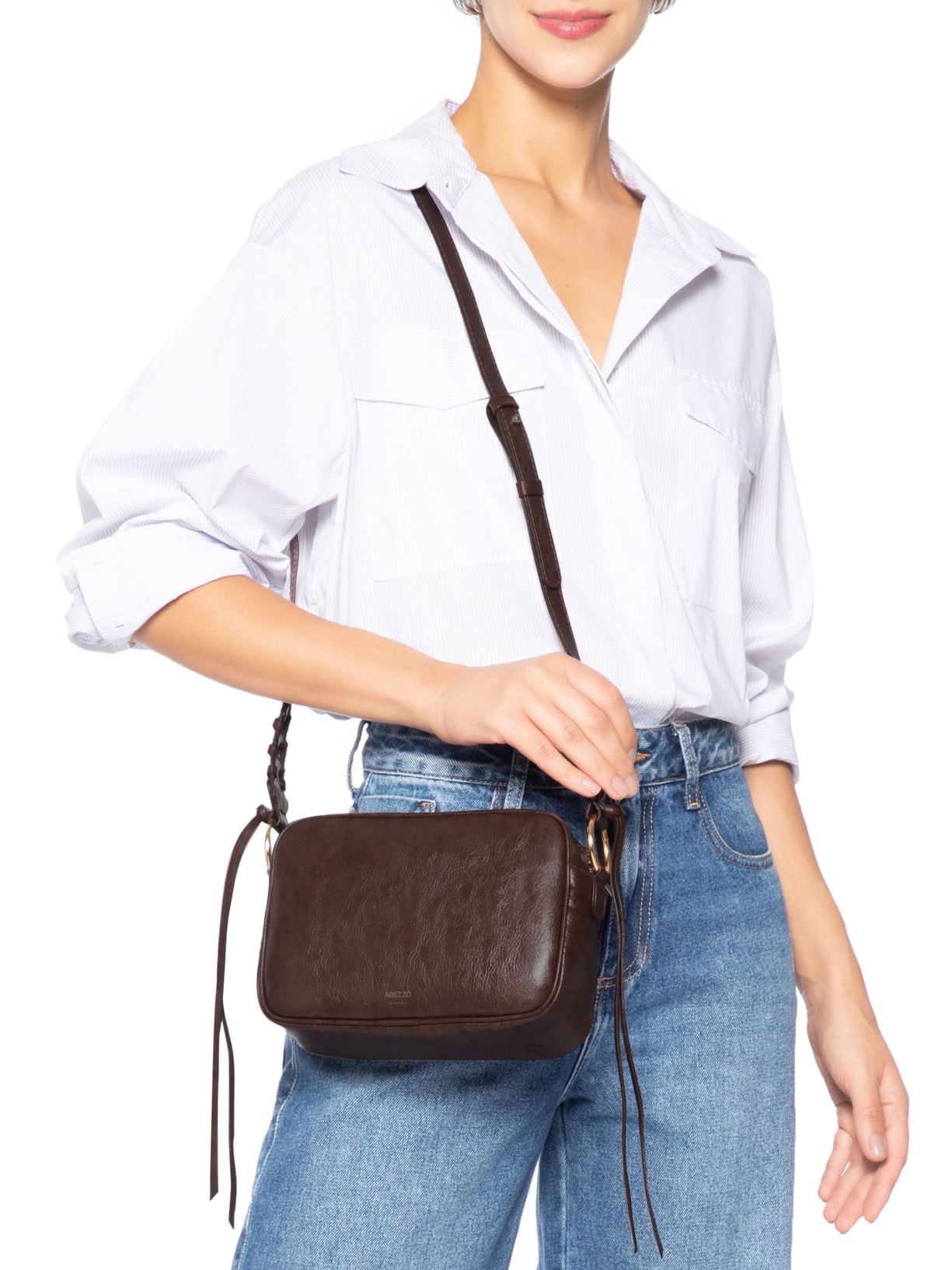 Bolsa Feminina Tiracolo Média Marrom Arezzo