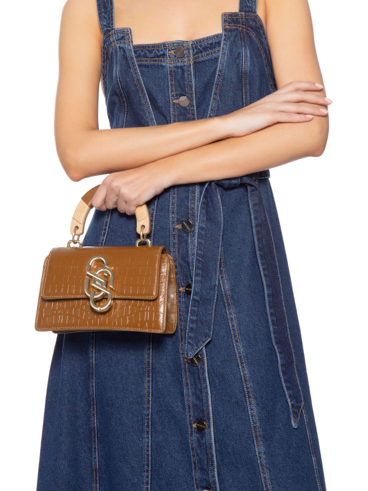 Bolsa Feminina Tiracolo Média Marrom Schutz