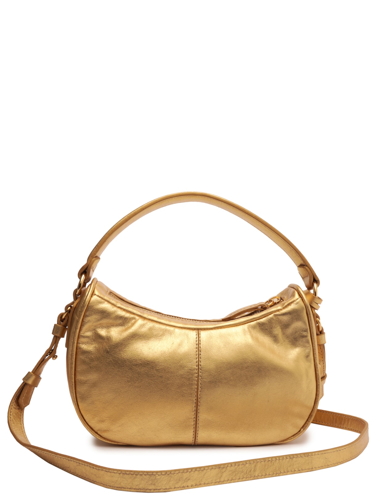 Bolsa Feminina Tiracolo Média Mia Couro Dourado Schutz