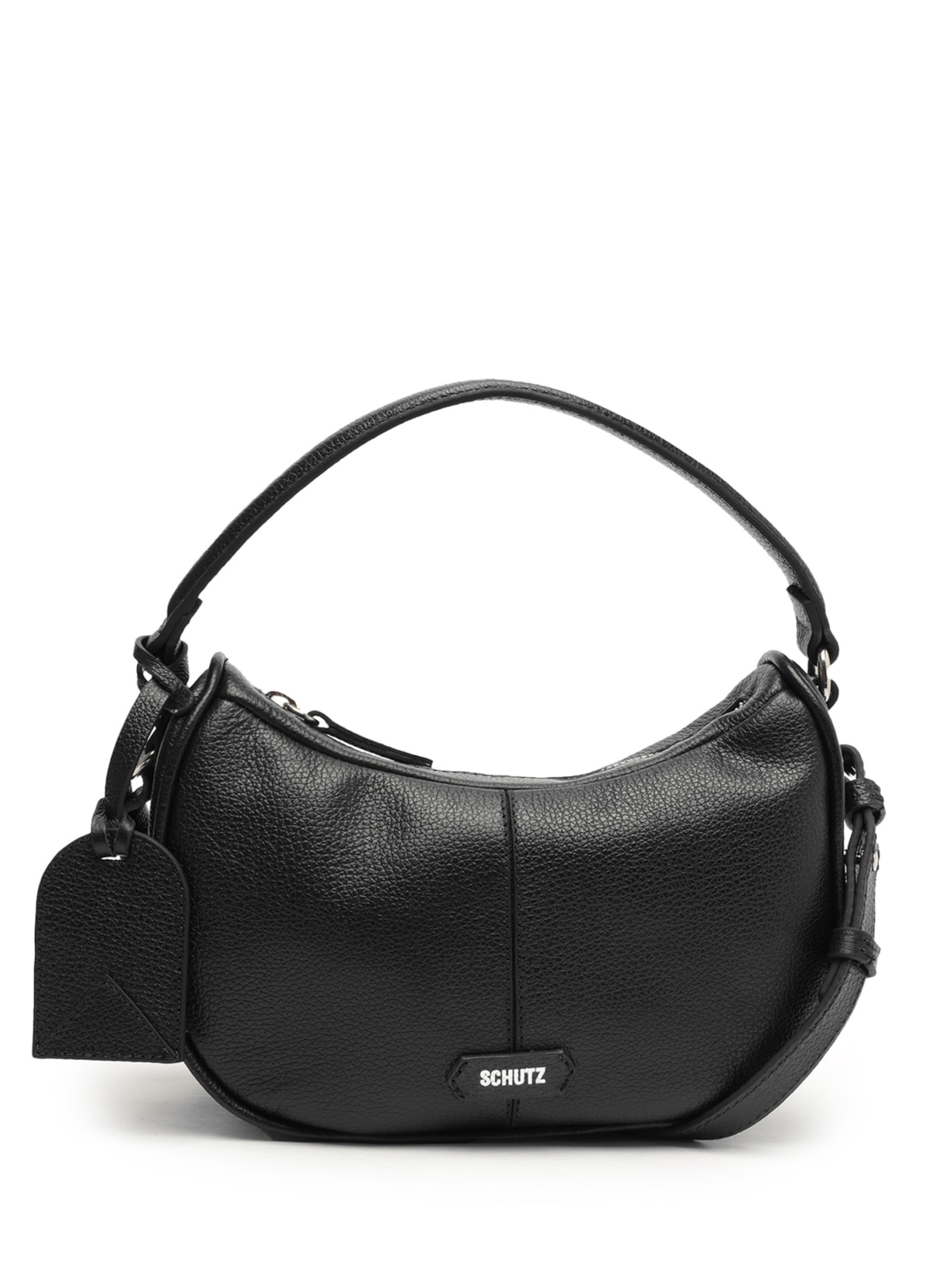 Bolsa Feminina Tiracolo Média Mia Couro Preto Schutz