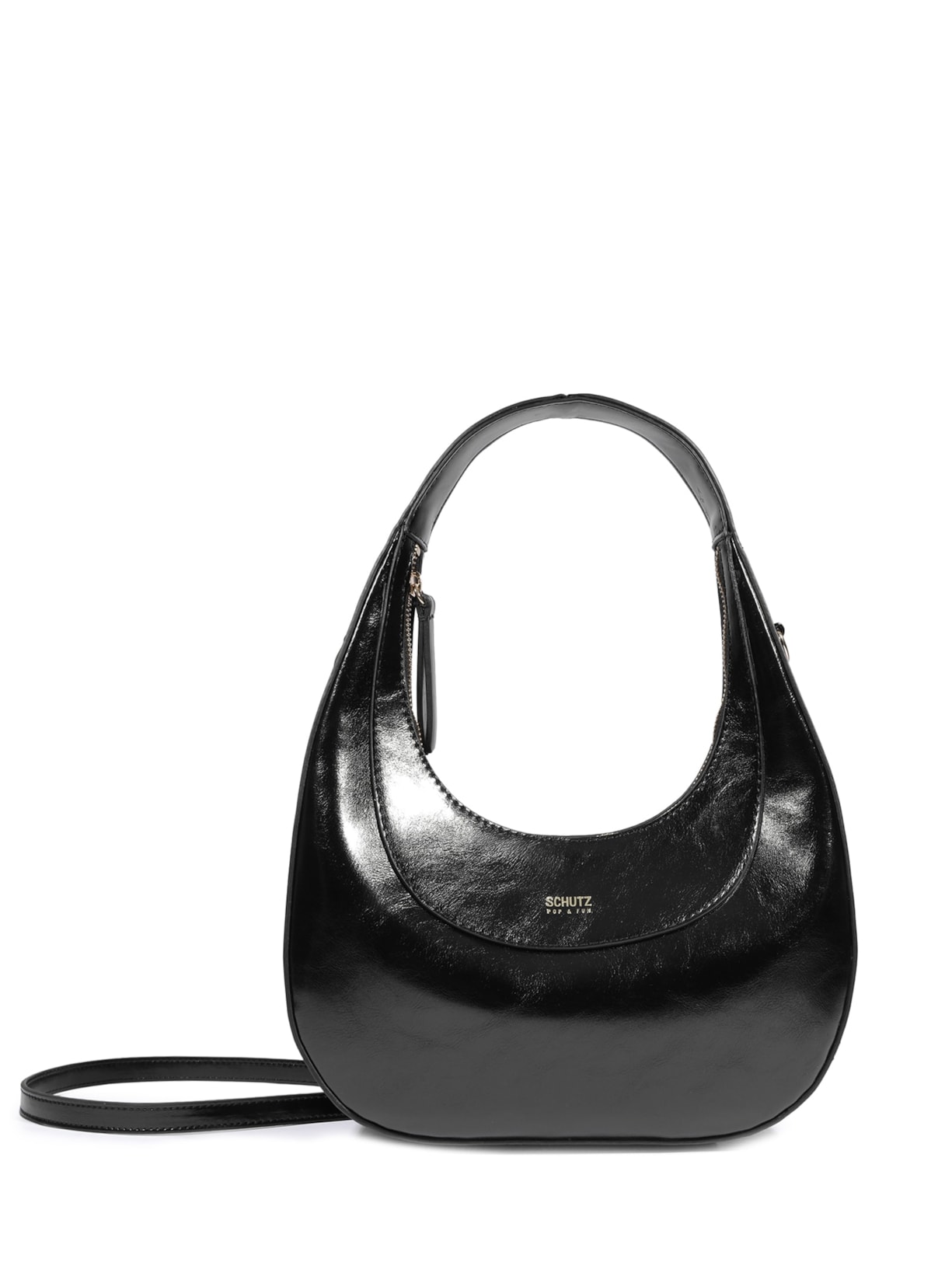 Bolsa Feminina Tiracolo Média  Preto Schutz