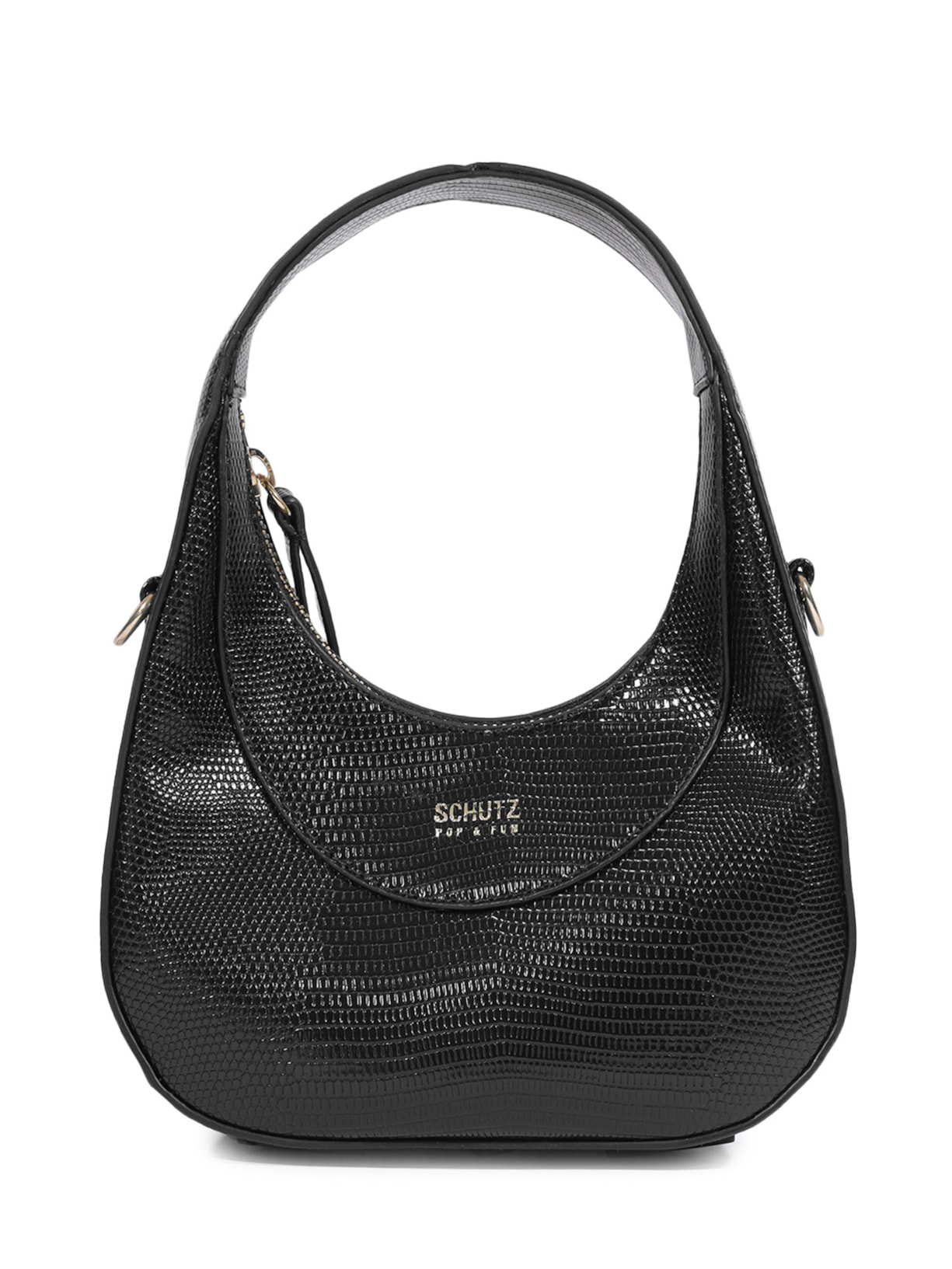 Bolsa Feminina Tiracolo Média Preto Schutz