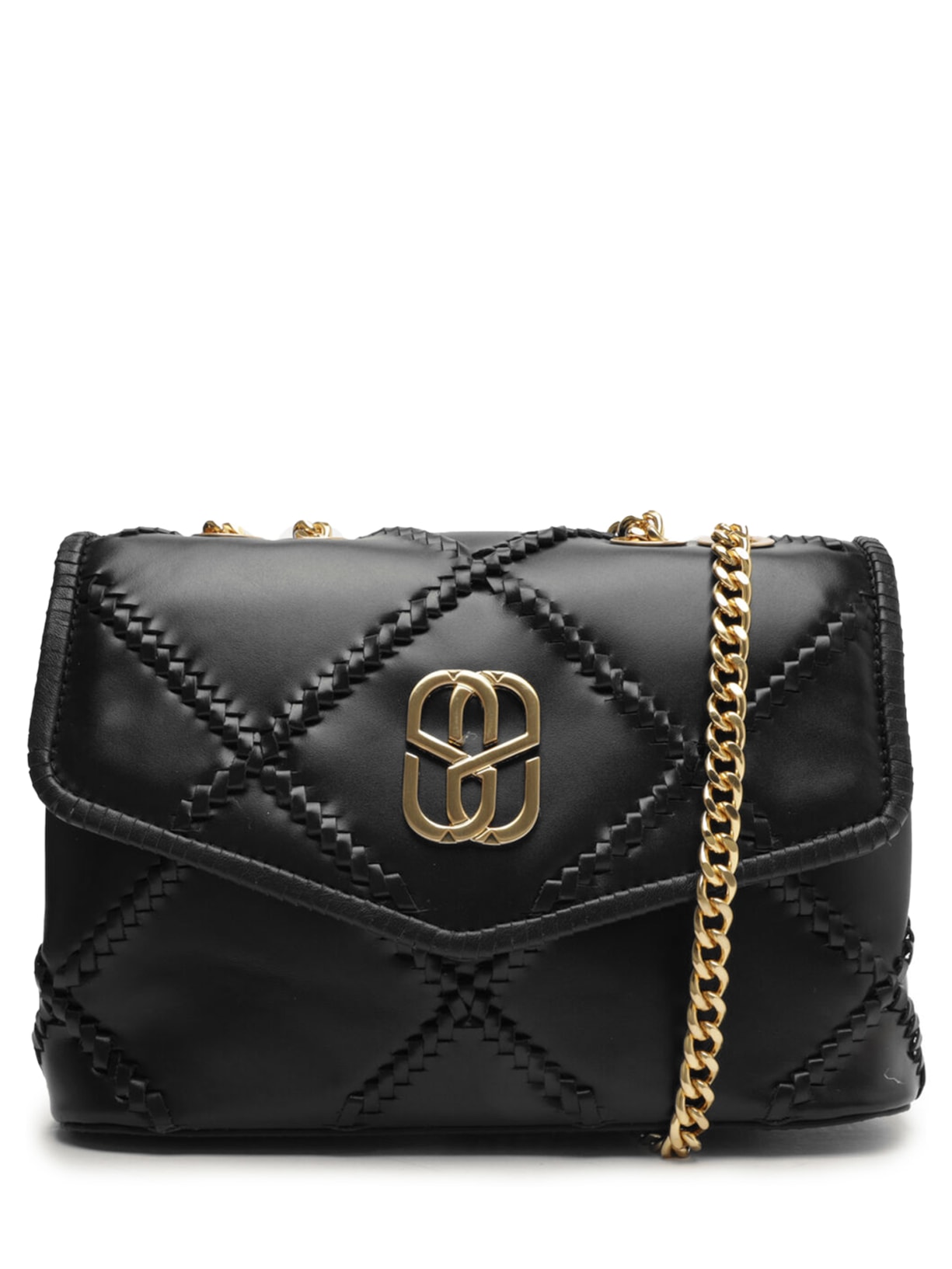 Bolsa Feminina Tiracolo Média Shay Couro - Preto