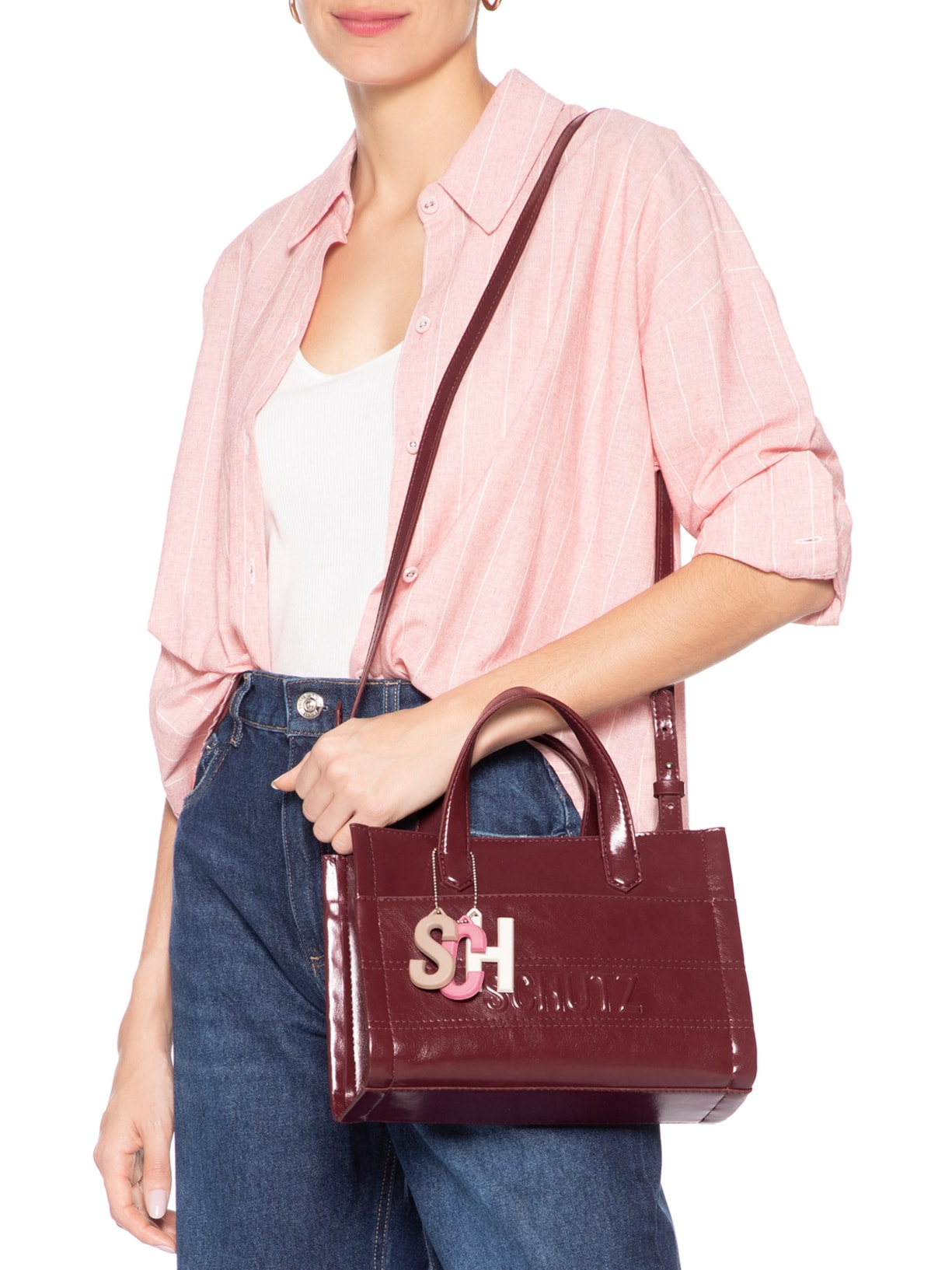 Bolsa Feminina Tiracolo Média Vermelho Schutz