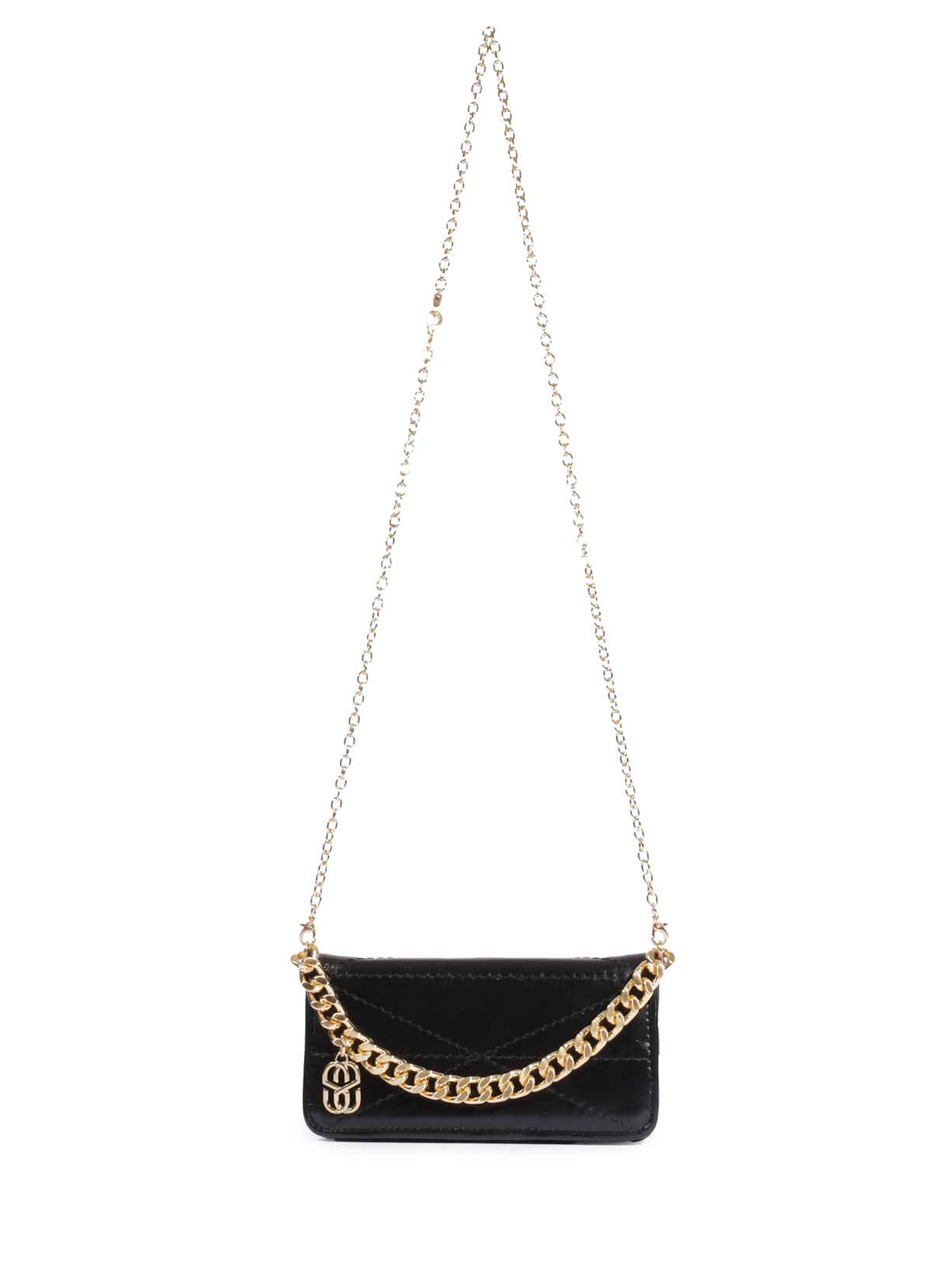 Bolsa Feminina Tiracolo Mika Pequena Couro Preto Schutz