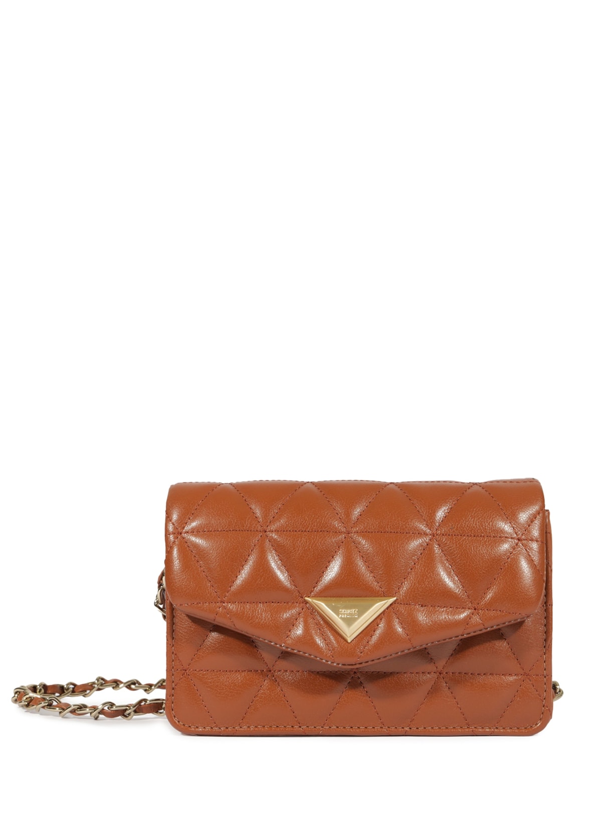 Bolsa Feminina Tiracolo Mini 944 Couro Marrom Schutz