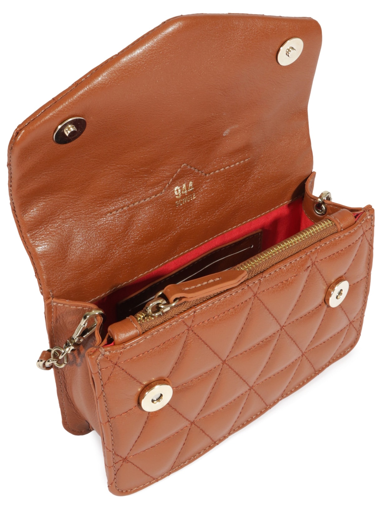 Bolsa Feminina Tiracolo Mini 944 Couro Marrom Schutz