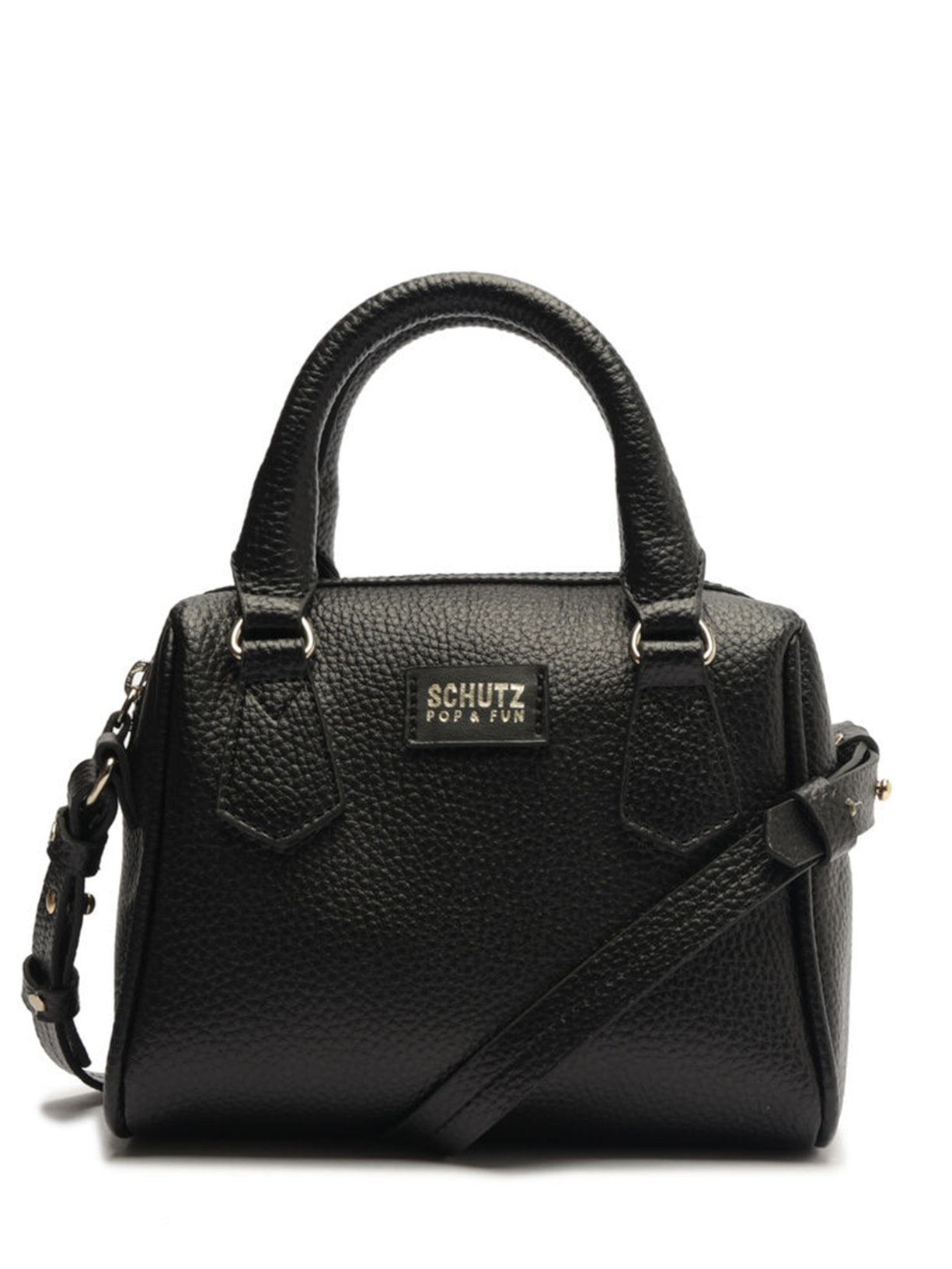 Bolsa Feminina Tiracolo Mini Bowling Mikki - Preto