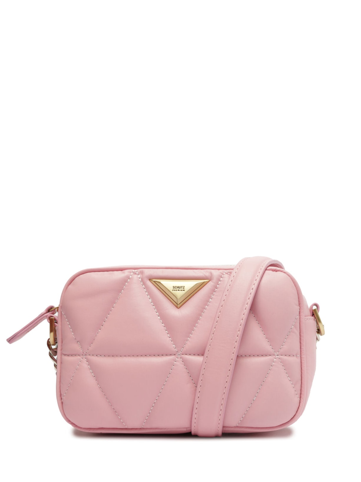 Bolsa Feminina Tiracolo Mini Camera 944 Soft Couro - Rosa