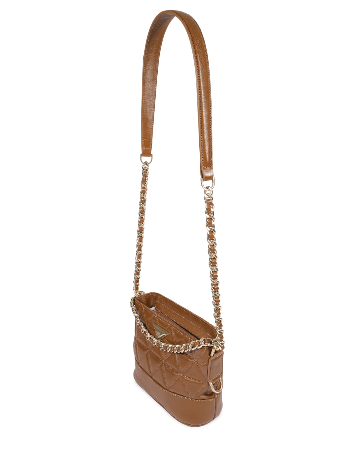 Bolsa Feminina Tiracolo Mini Hobo 944 Couro Marrom Schutz