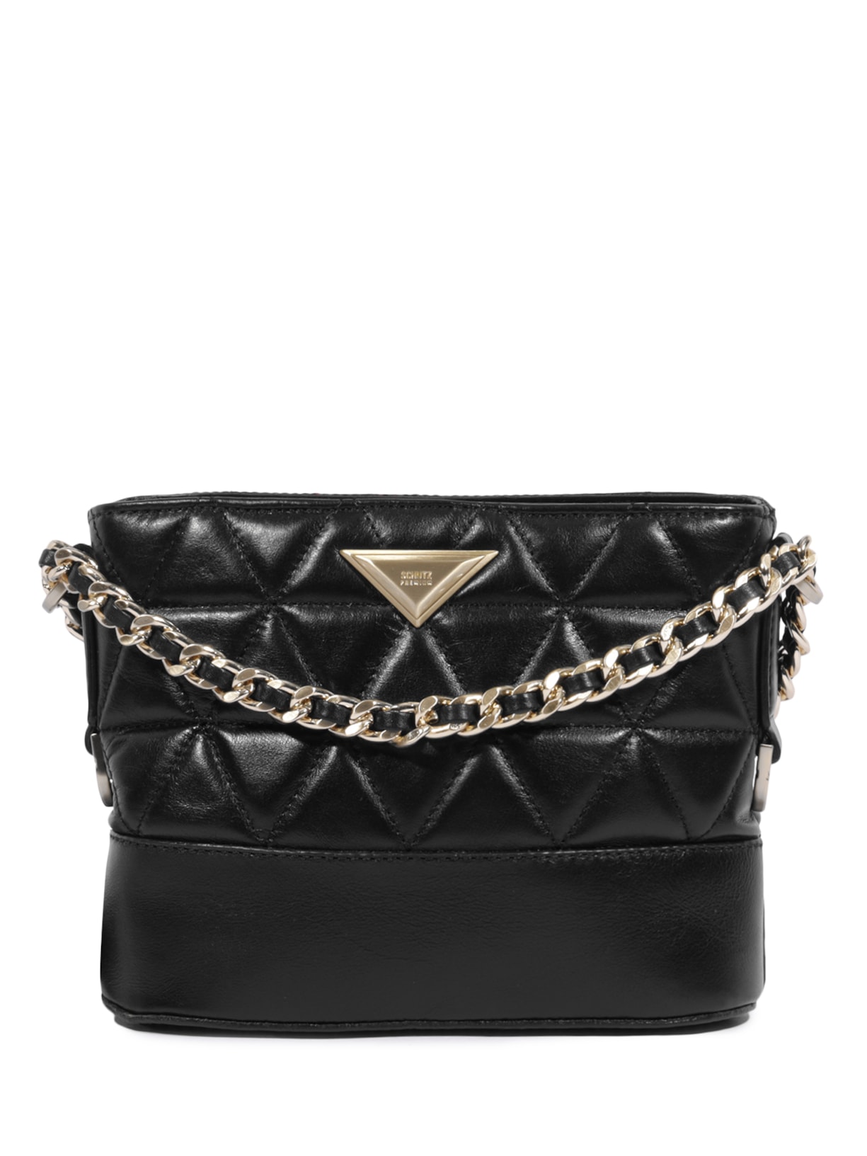 Bolsa Feminina Tiracolo Mini Hobo 944 Couro Preto Schutz