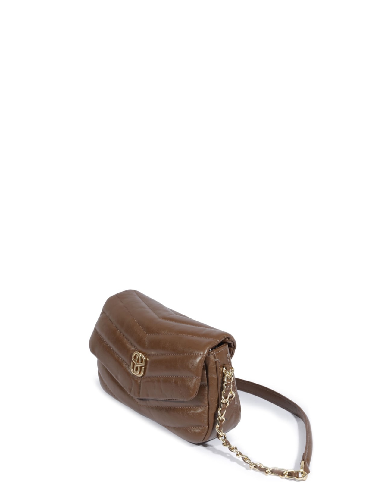 Bolsa Feminina Tiracolo Mini Icon Elara Couro Marrom Schutz