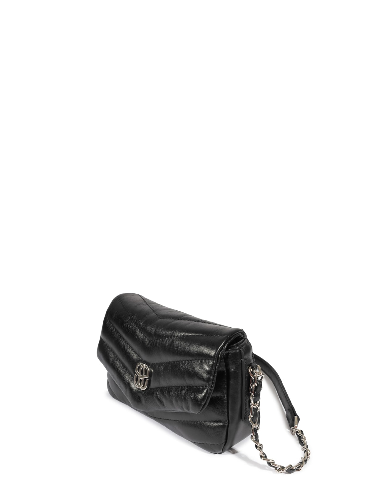 Bolsa Feminina Tiracolo Mini Icon Elara Couro Preto Schutz