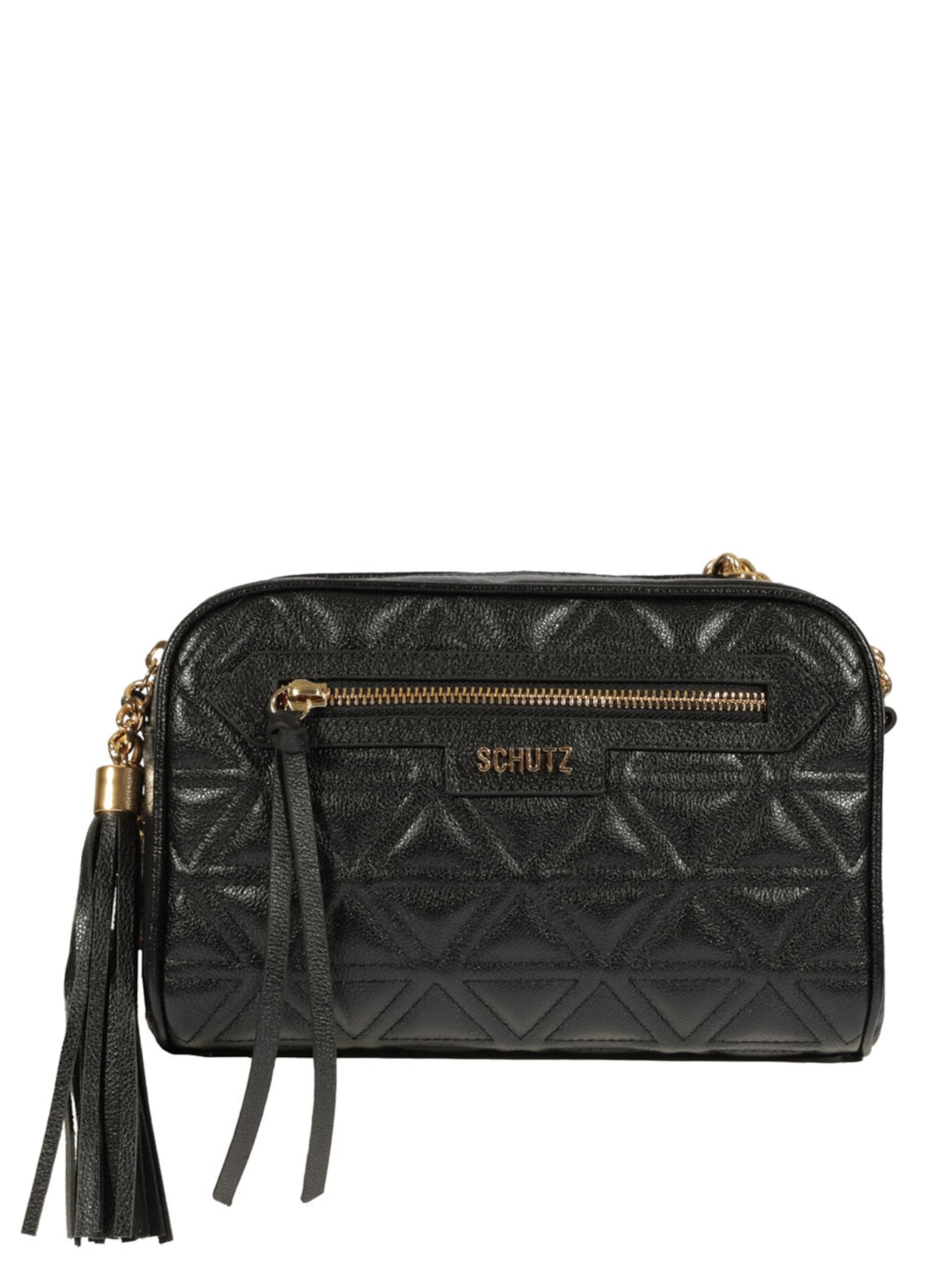 Bolsa Feminina Tiracolo Mirella Couro - Preto