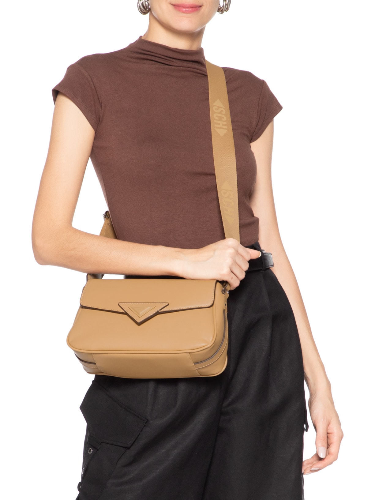 Bolsa Feminina Tiracolo Noosa Marrom Schutz