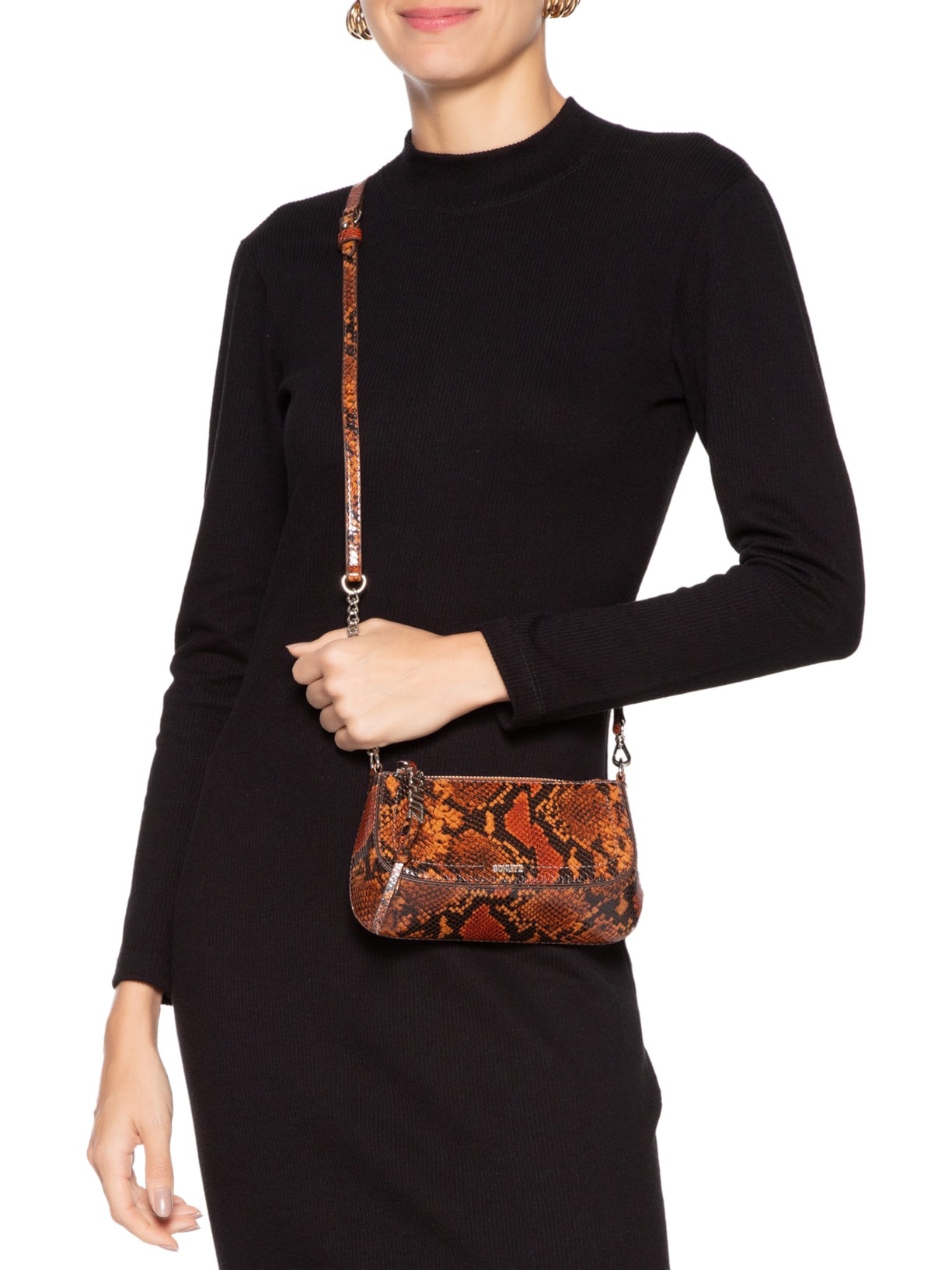 Bolsa Feminina Tiracolo Pequena Animal Print Schutz