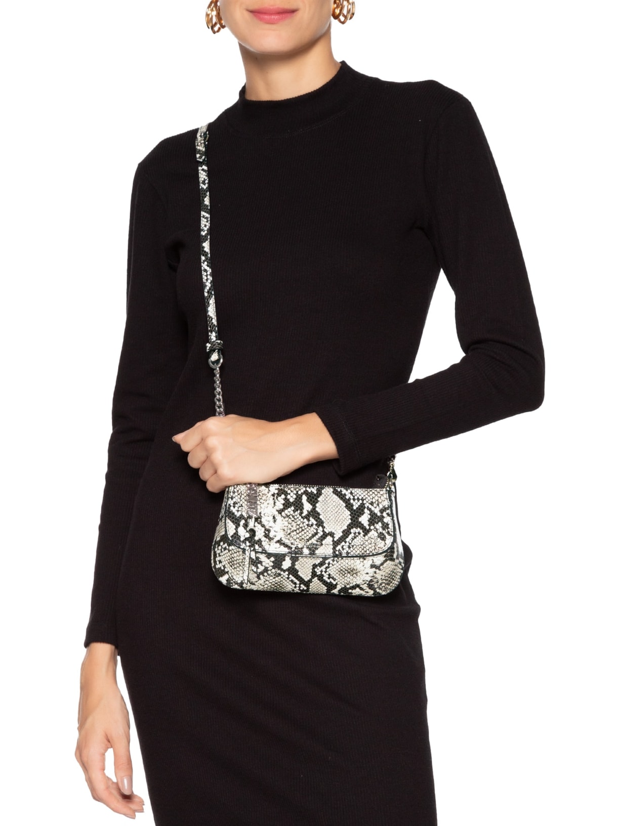 Bolsa Feminina Tiracolo Pequena Animal Print Schutz