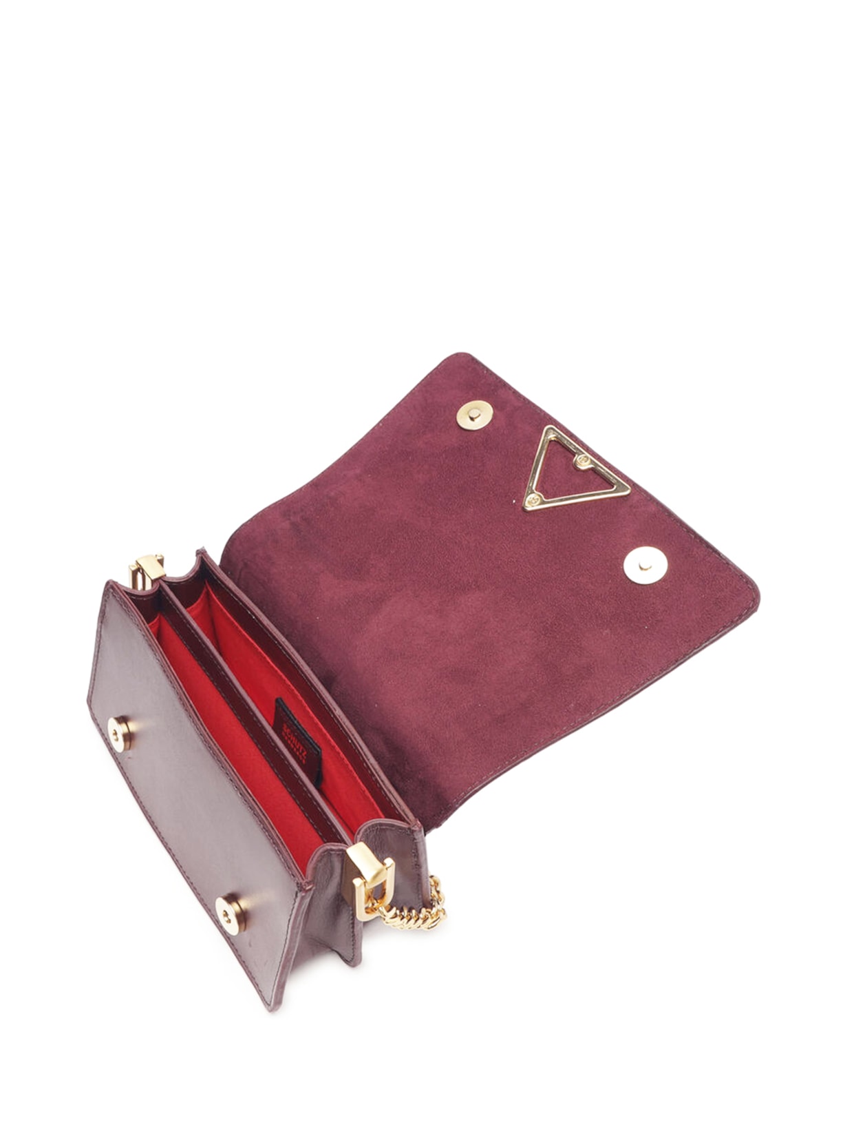 Bolsa Feminina Tiracolo Pequena Audrina Couro Roxo Schutz