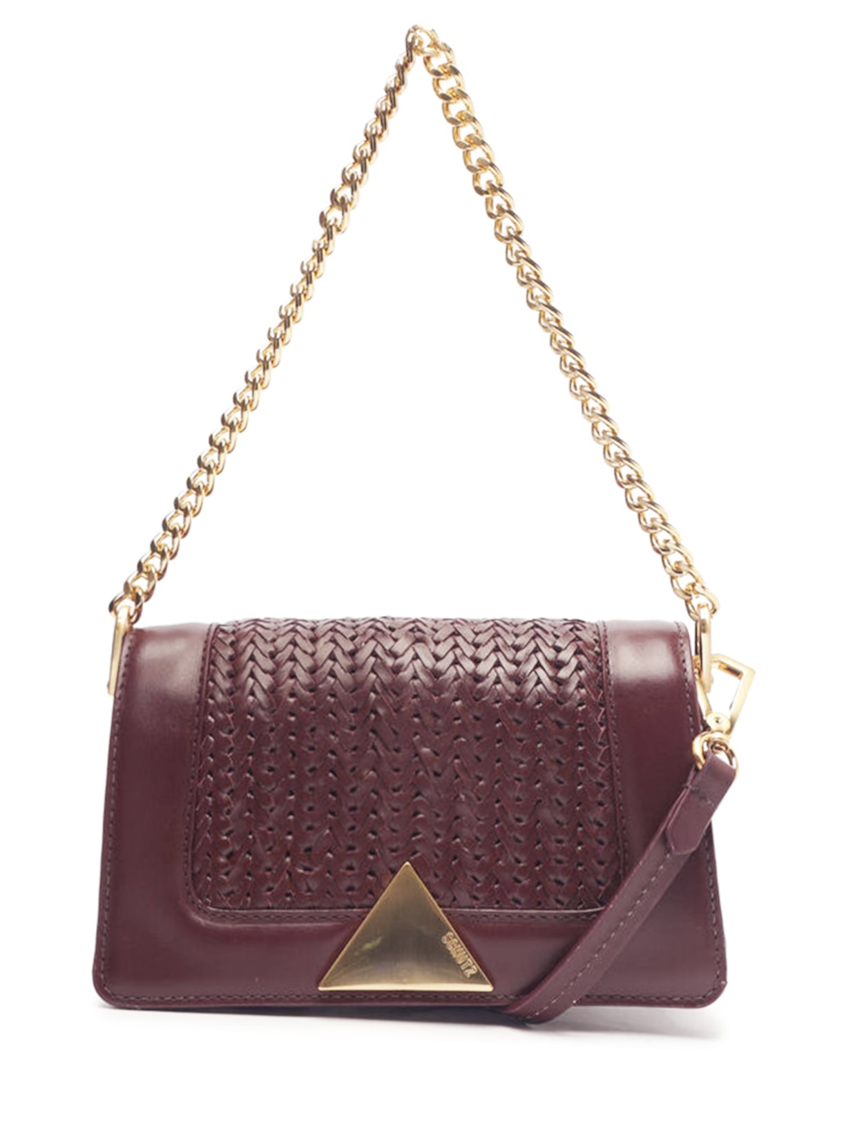 Bolsa Feminina Tiracolo Pequena Audrina Couro Roxo Schutz