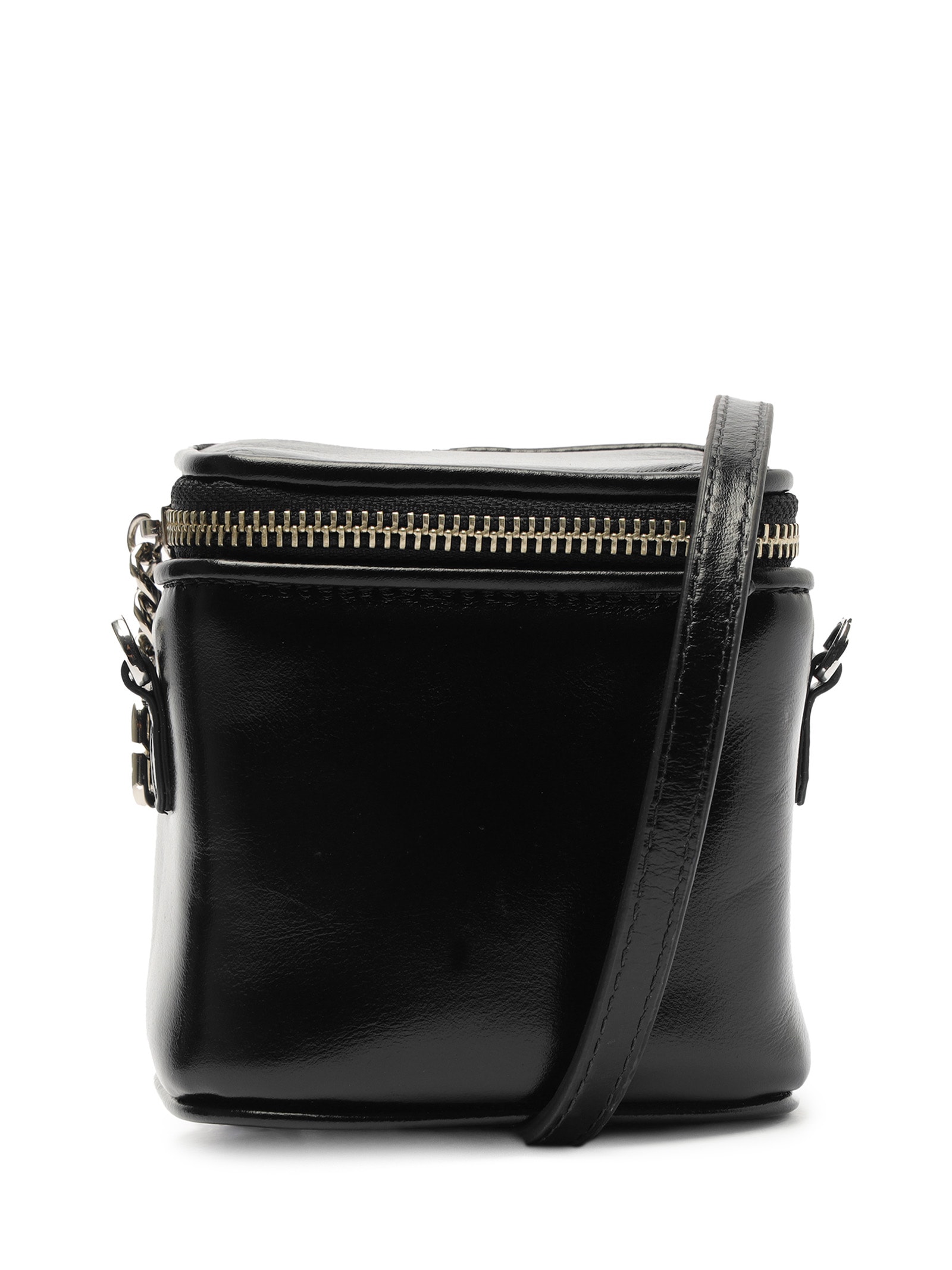 Schutz - Bolsa Feminina Tiracolo Pequena Boxy Couro - Preto