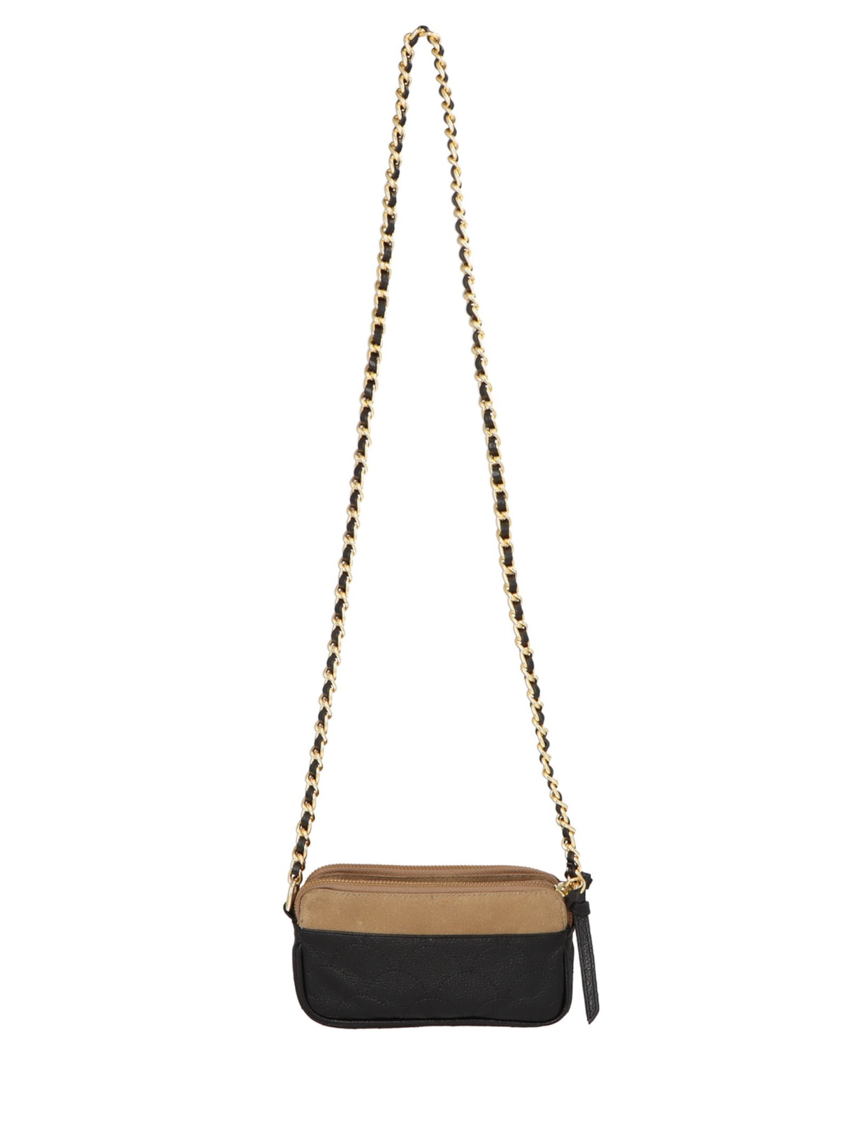 Bolsa Feminina Tiracolo Pequena Camurça Viena Preto Luiza Barcelos