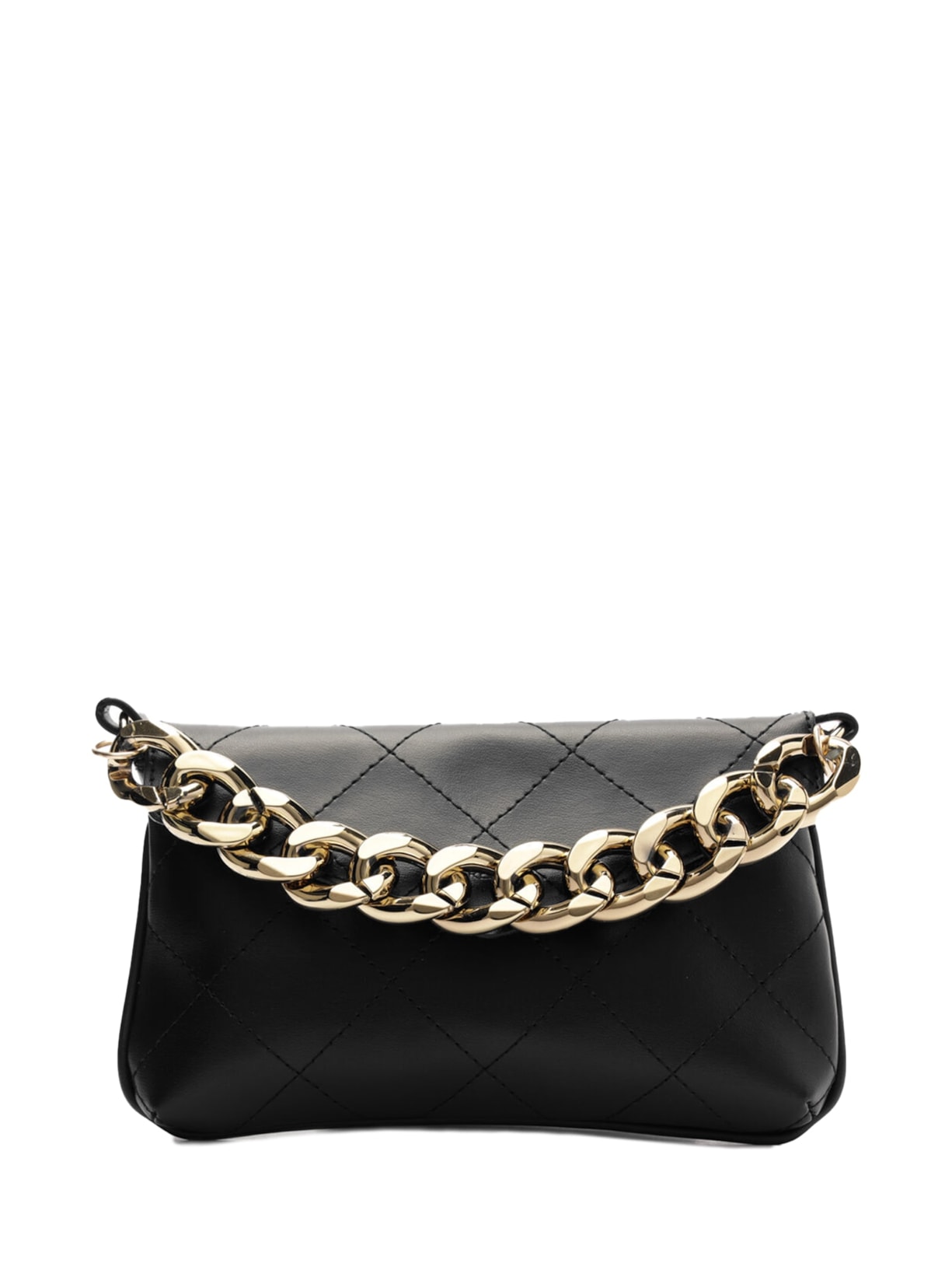 Bolsa Feminina Tiracolo Pequena Corrente - Preto