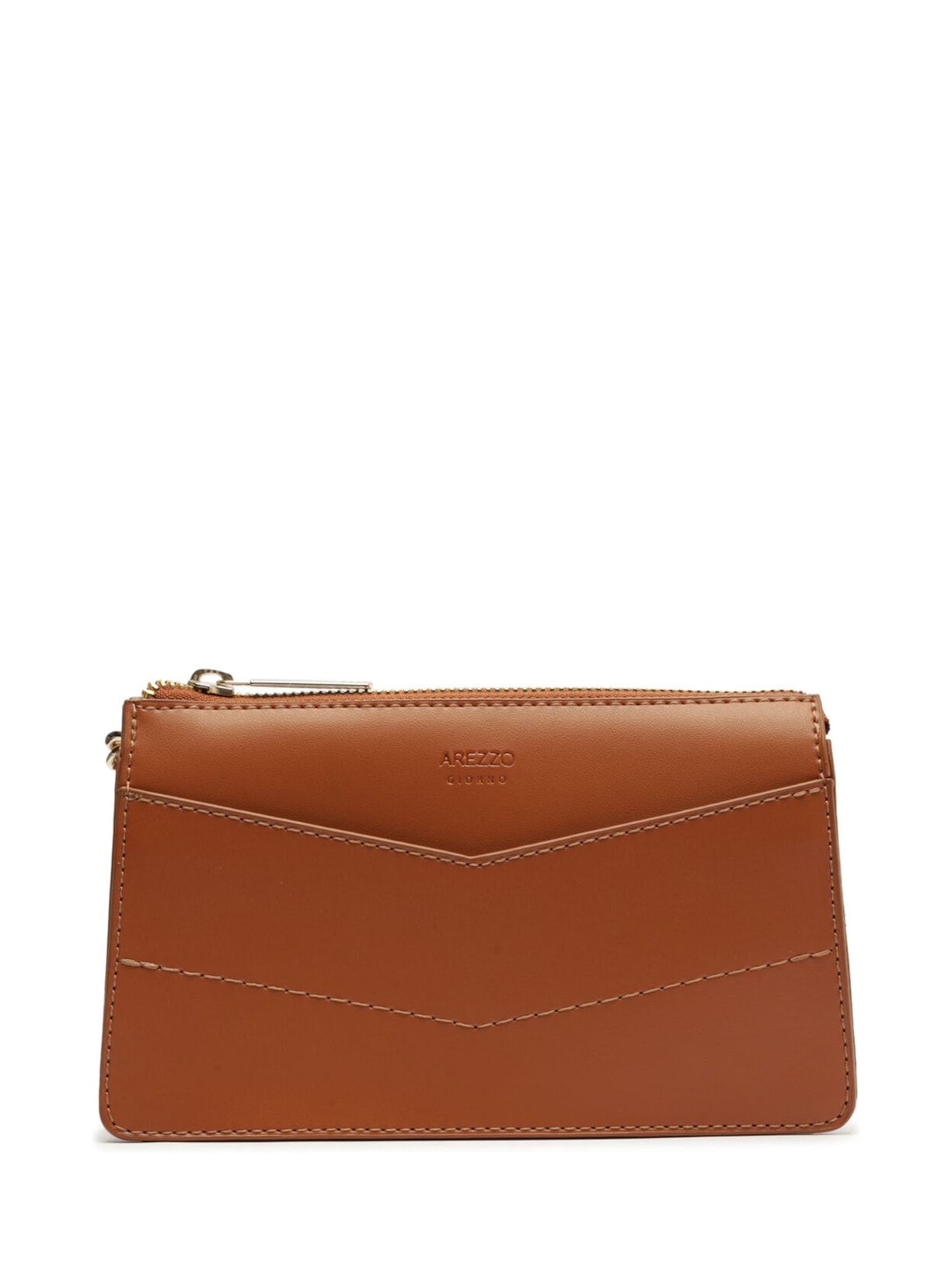 Bolsa Feminina Tiracolo Pequena Costuras - Marrom