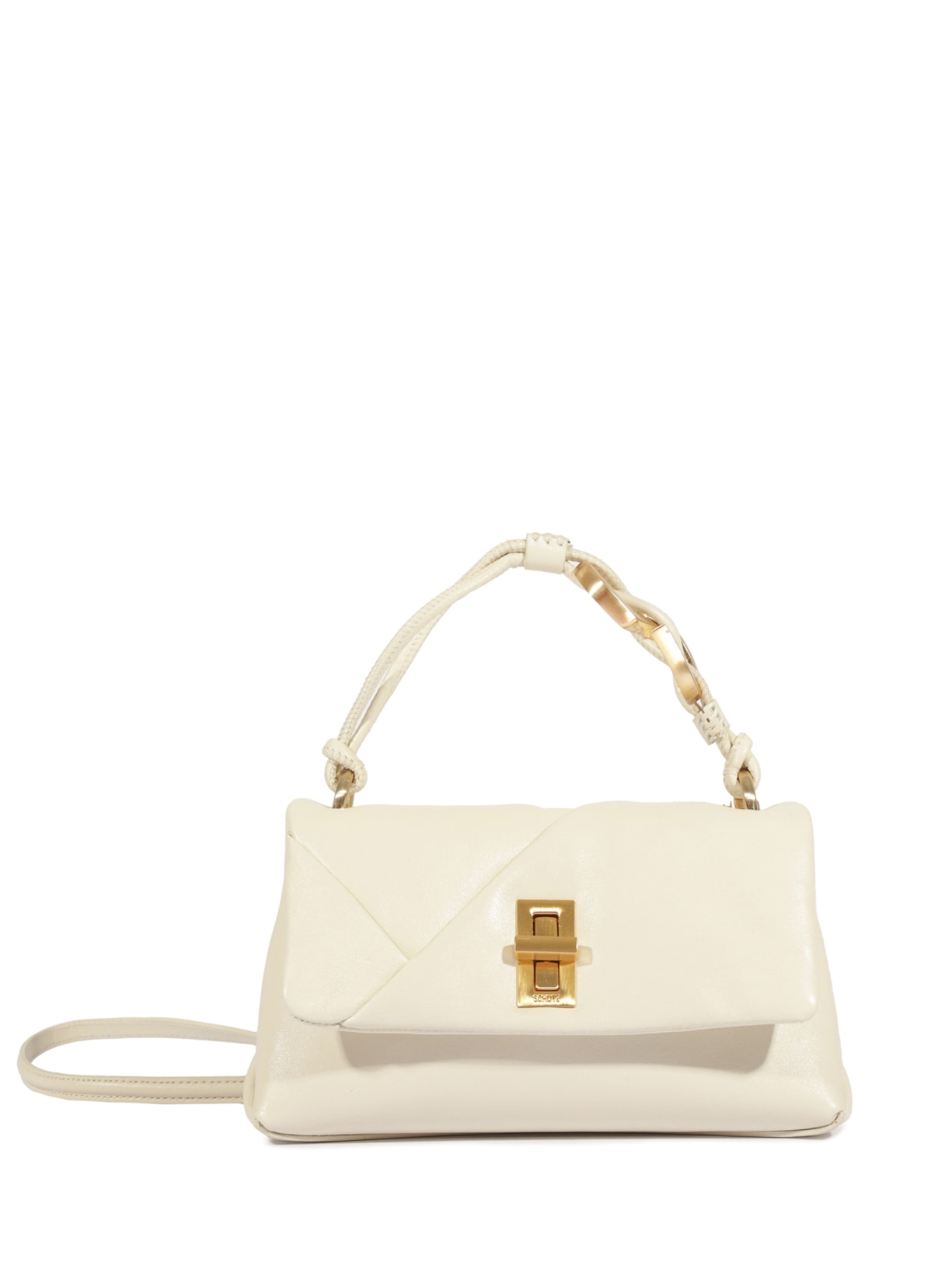 Bolsa Feminina Tiracolo Pequena Couro - Branco