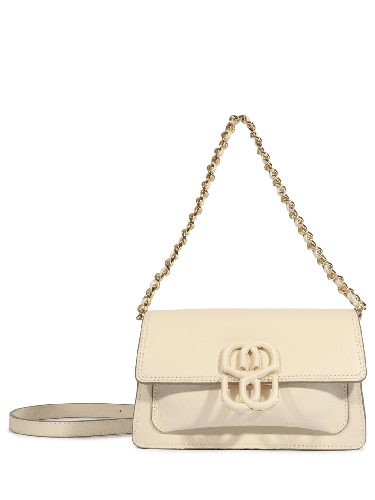 Bolsa Feminina Tiracolo Pequena Couro Branco Schutz