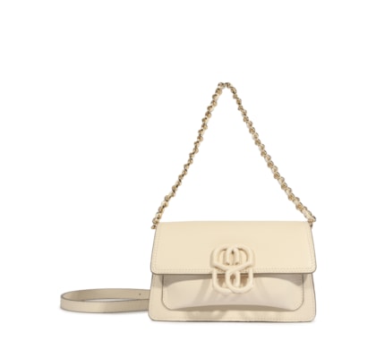 Bolsa Feminina Tiracolo Pequena Couro - Branco