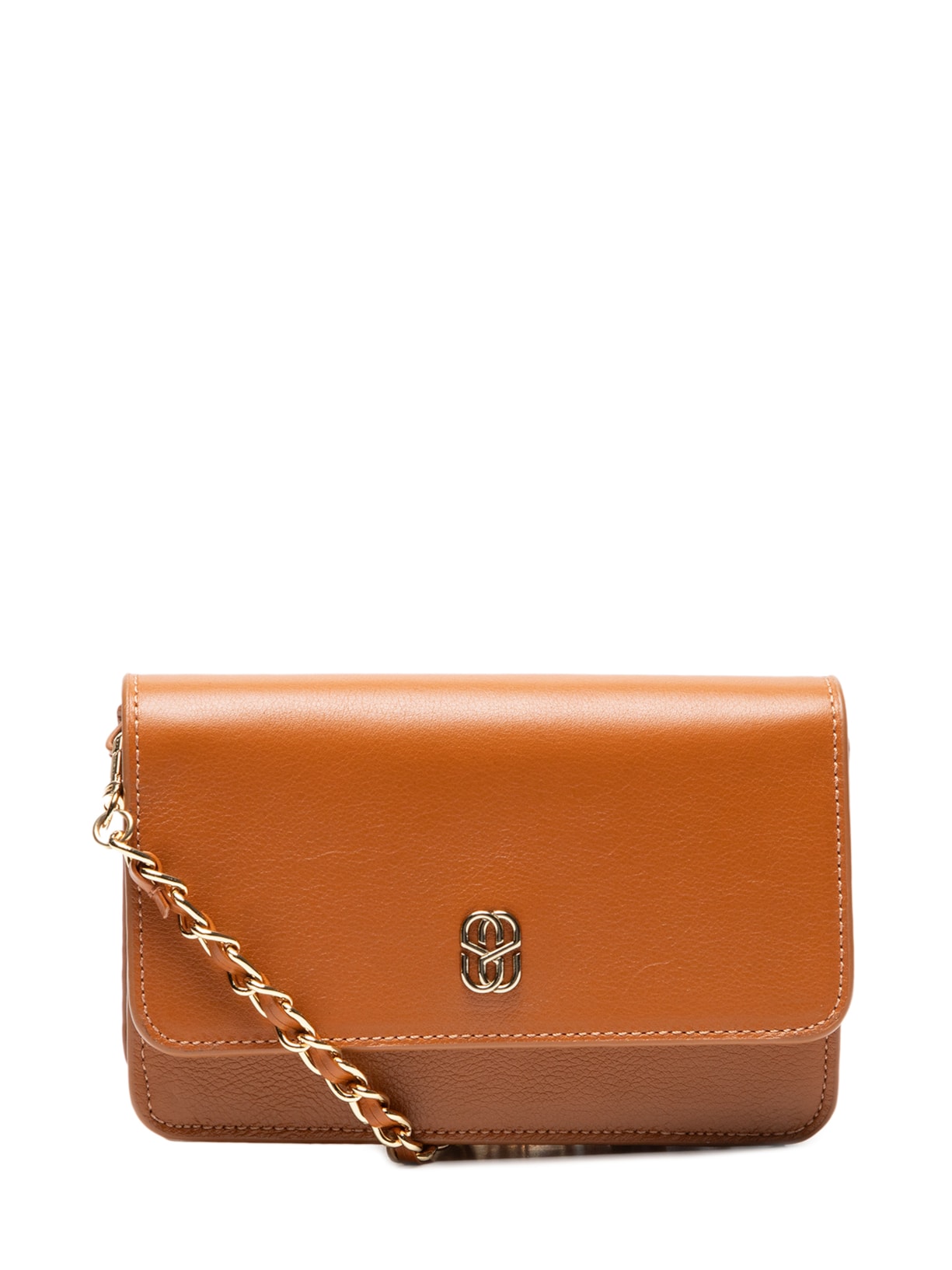 Bolsa Feminina Tiracolo Pequena Couro - Marrom