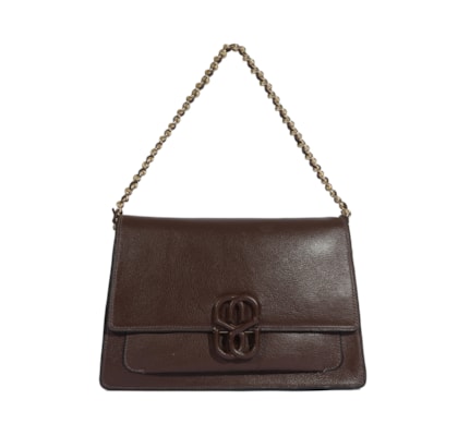 Bolsa Feminina Tiracolo Pequena Couro - Marrom