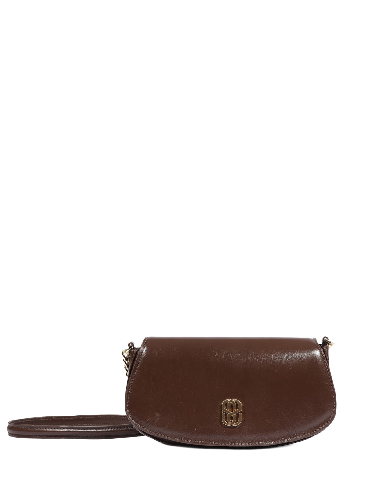 Bolsa Feminina Tiracolo Pequena Couro - Marrom