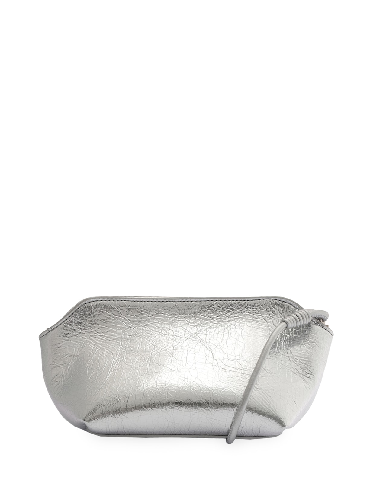 Bolsa Feminina Tiracolo Pequena Couro - Prata