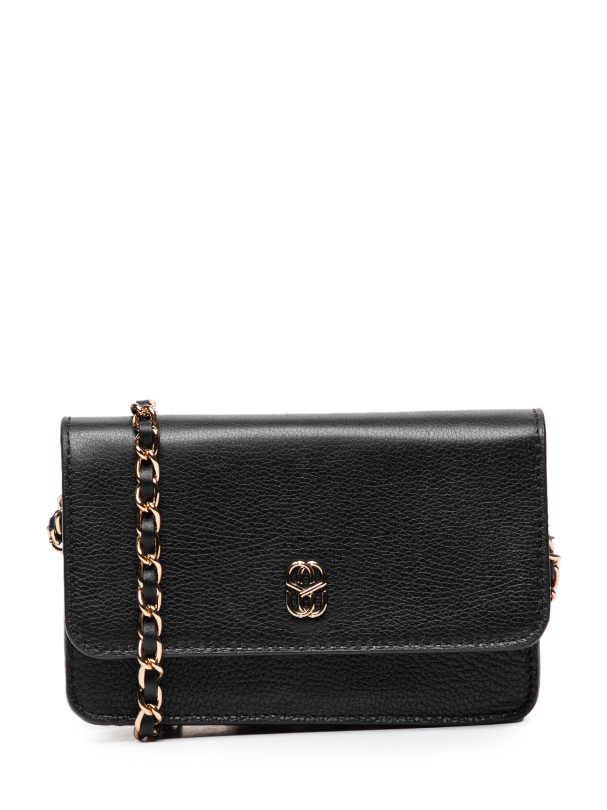 Bolsa Feminina Tiracolo Pequena Couro - Preto