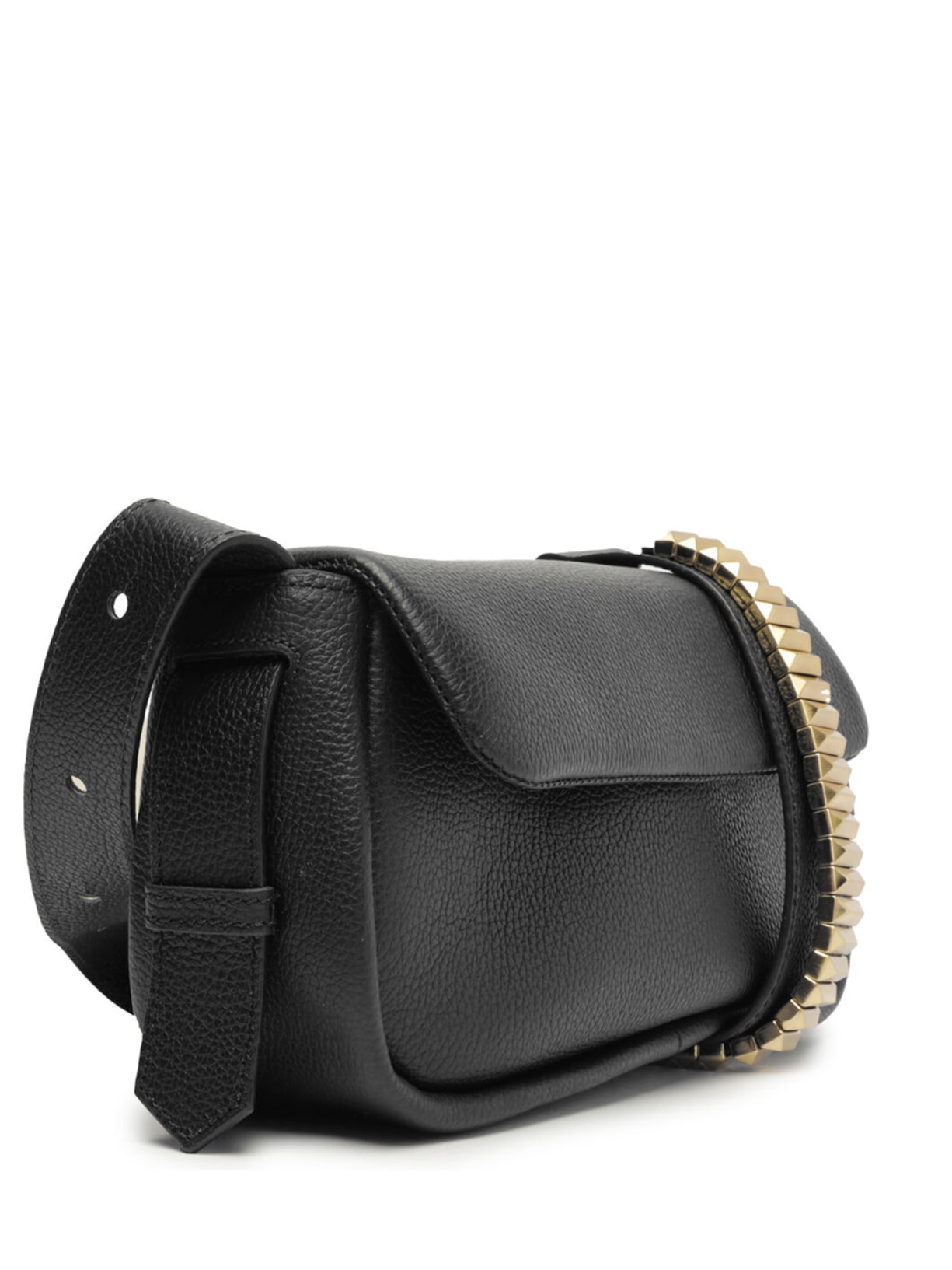 Bolsa Feminina Tiracolo Pequena Couro Preto Schutz