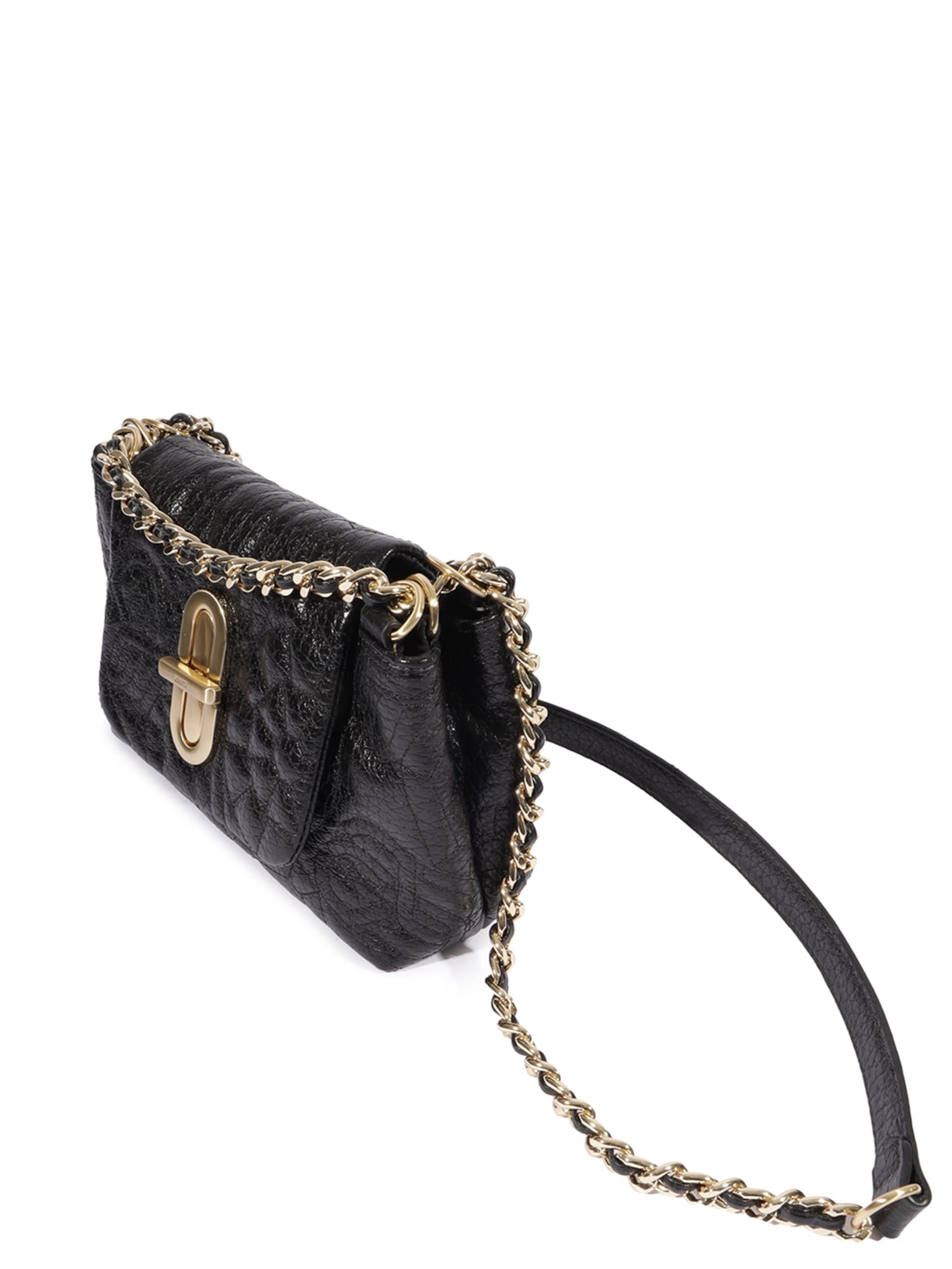 Bolsa Feminina Tiracolo Pequena Couro Preto Schutz