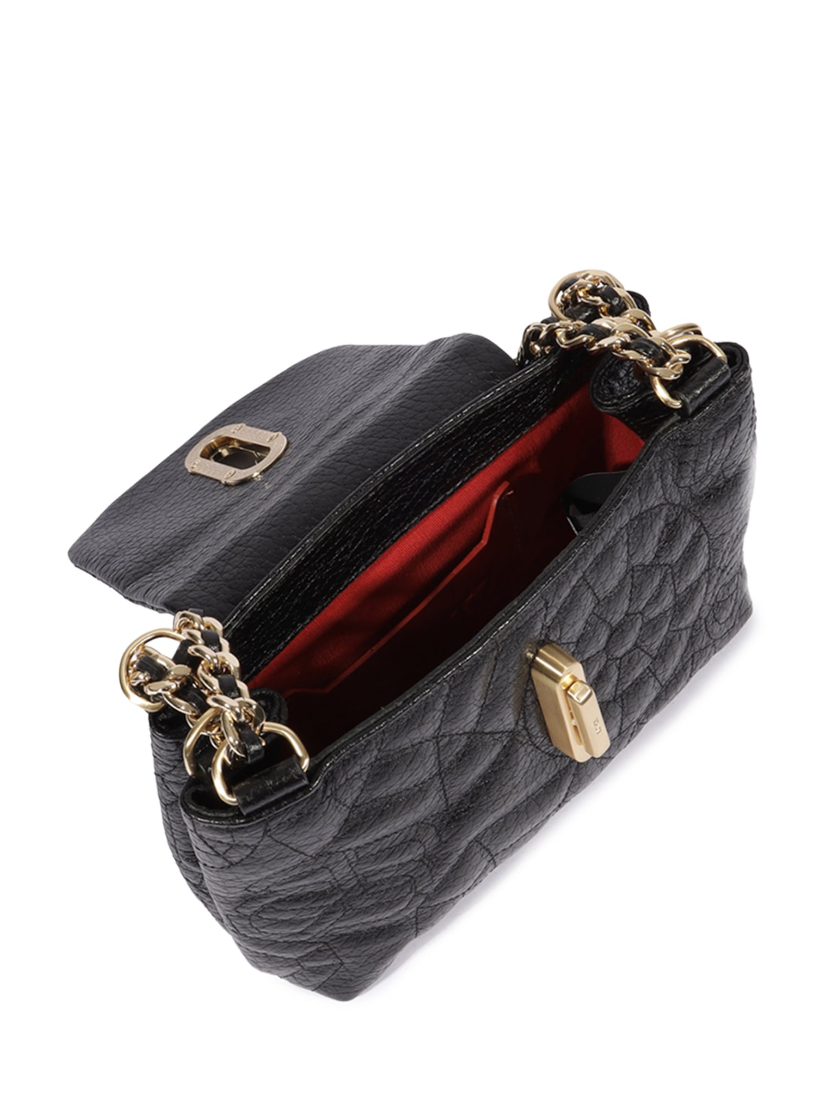 Bolsa Feminina Tiracolo Pequena Couro Preto Schutz