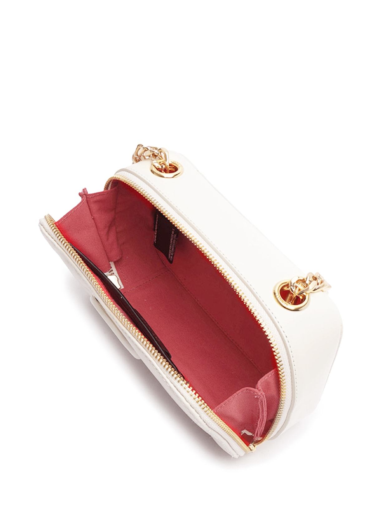 Bolsa Feminina Tiracolo Pequena Dazzle Couro Off White Schutz