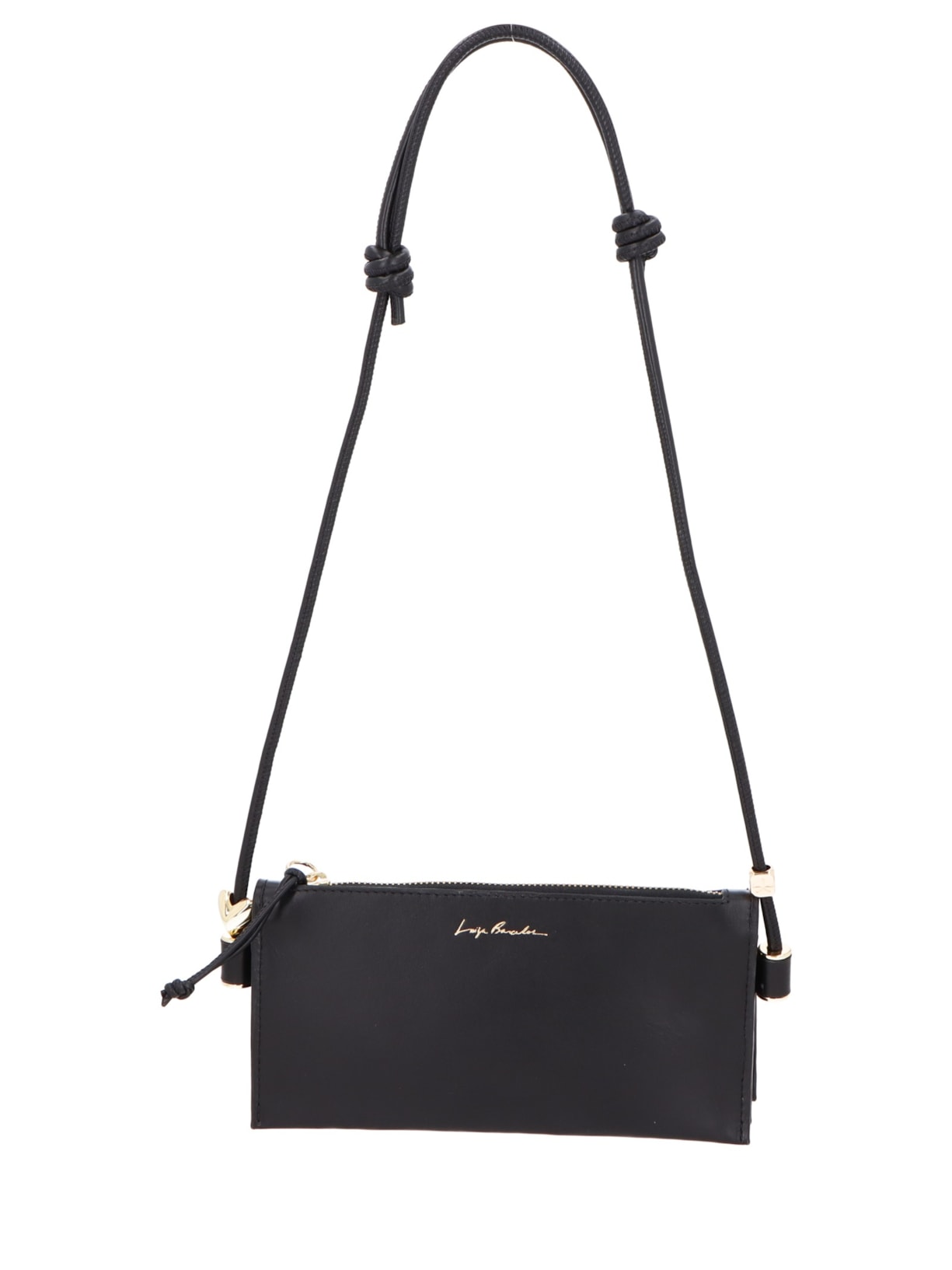 Bolsa Feminina Tiracolo Pequena Grease Preto Luiza Barcelos
