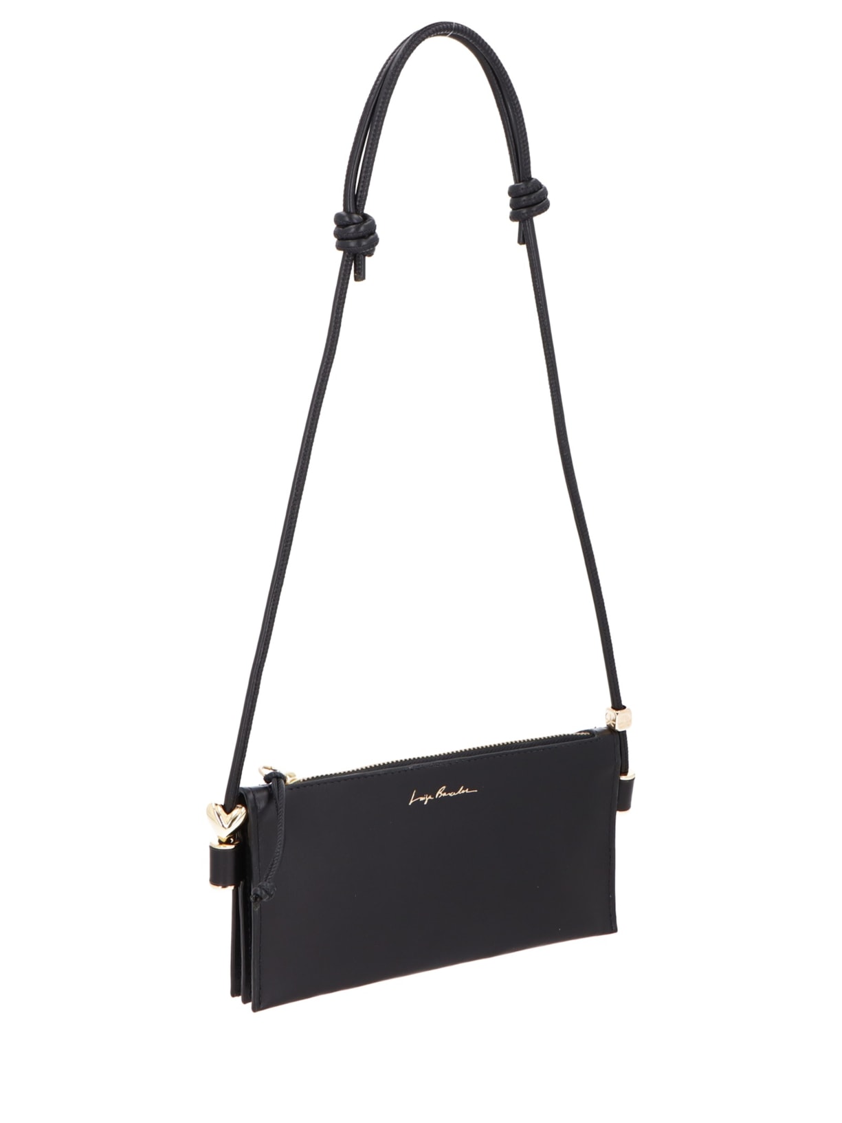 Bolsa Feminina Tiracolo Pequena Grease Preto Luiza Barcelos