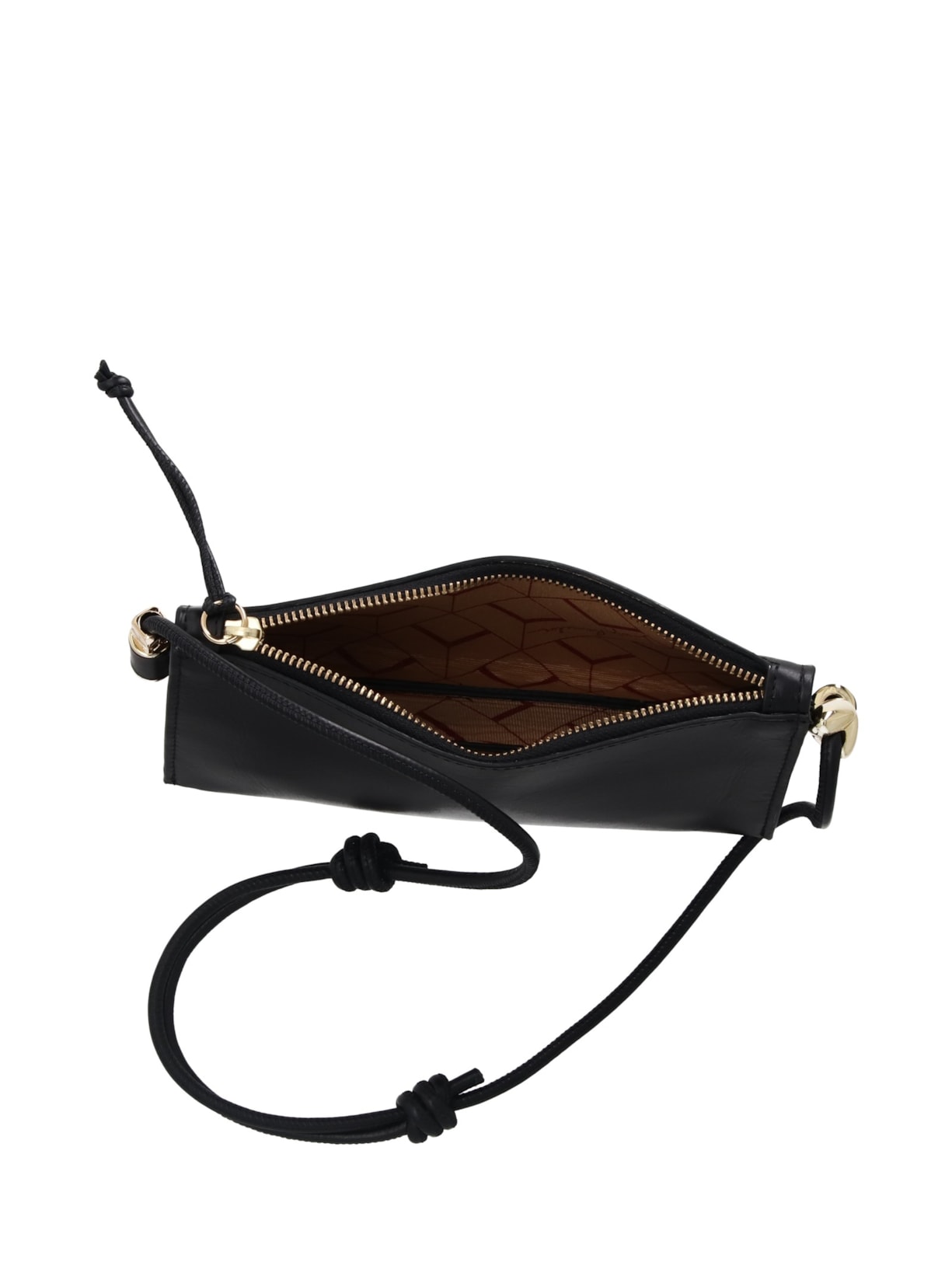Bolsa Feminina Tiracolo Pequena Grease Preto Luiza Barcelos
