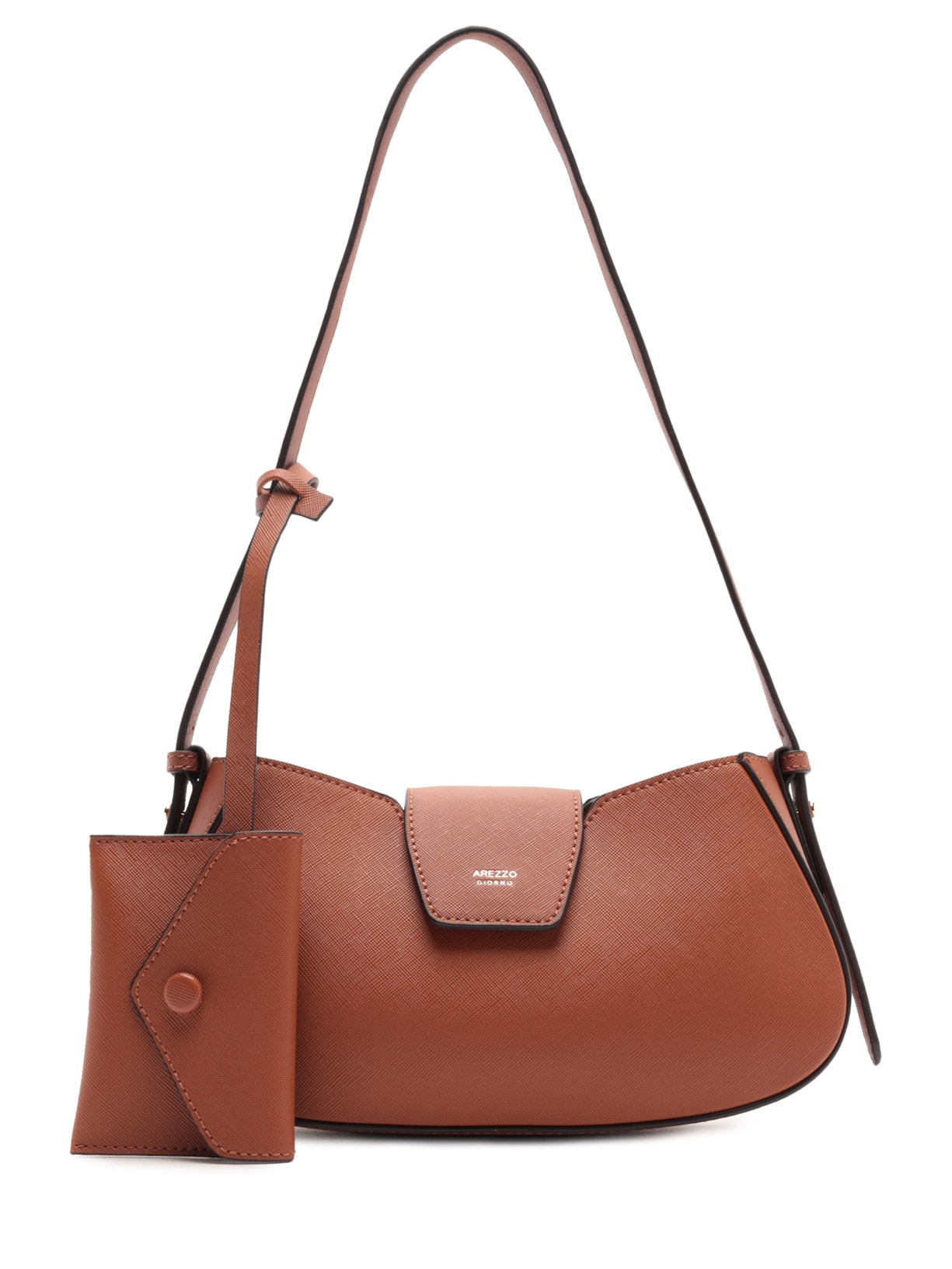 Bolsa Feminina Tiracolo Pequena Marrom Arezzo