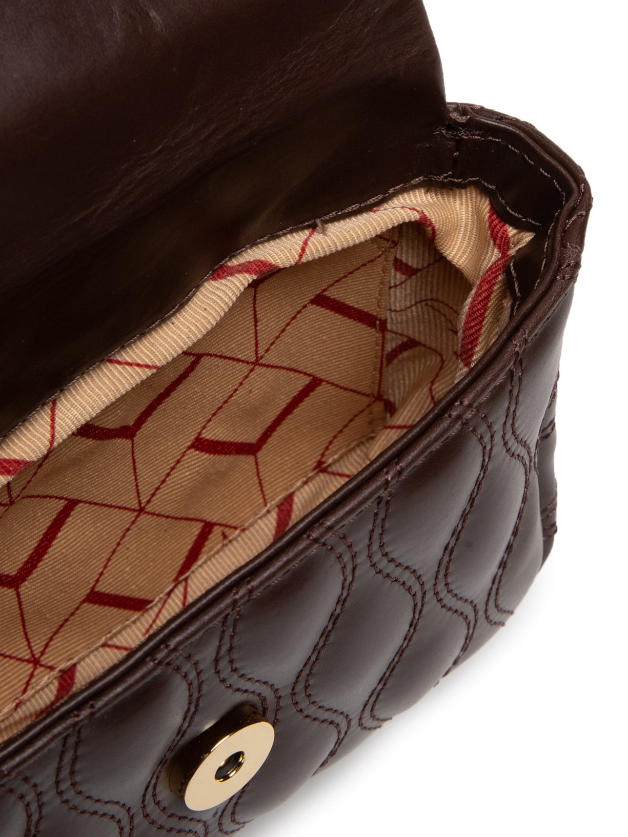 Bolsa Feminina Tiracolo Pequena Marrom Luiza Barcelos