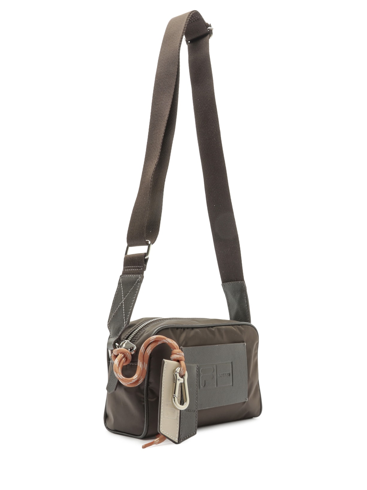 Bolsa Feminina Tiracolo Pequena Marrom Arezzo + Fila