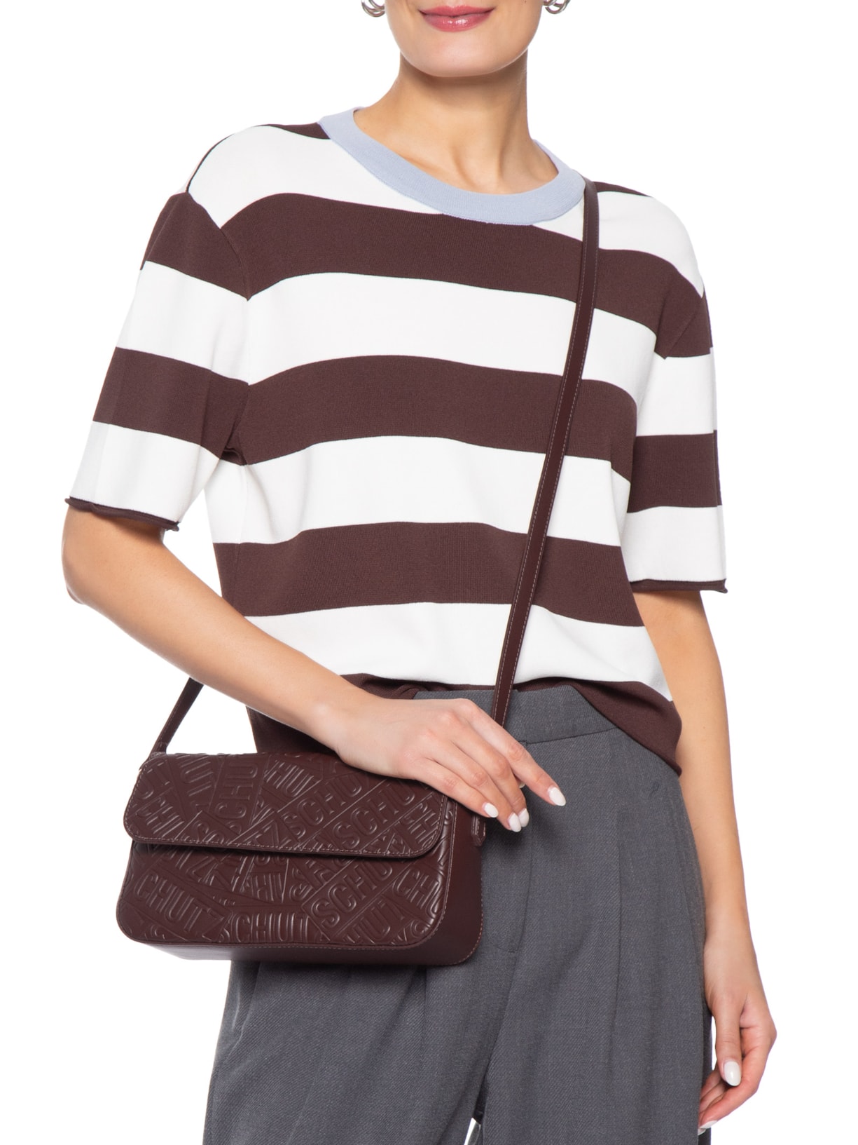 Bolsa Feminina Tiracolo Pequena Marrom Schutz