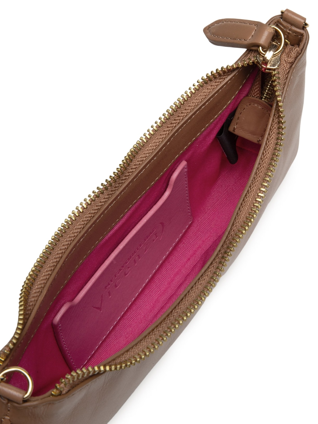 Bolsa Feminina Tiracolo Pequena Napa Oil Marrom Vicenza