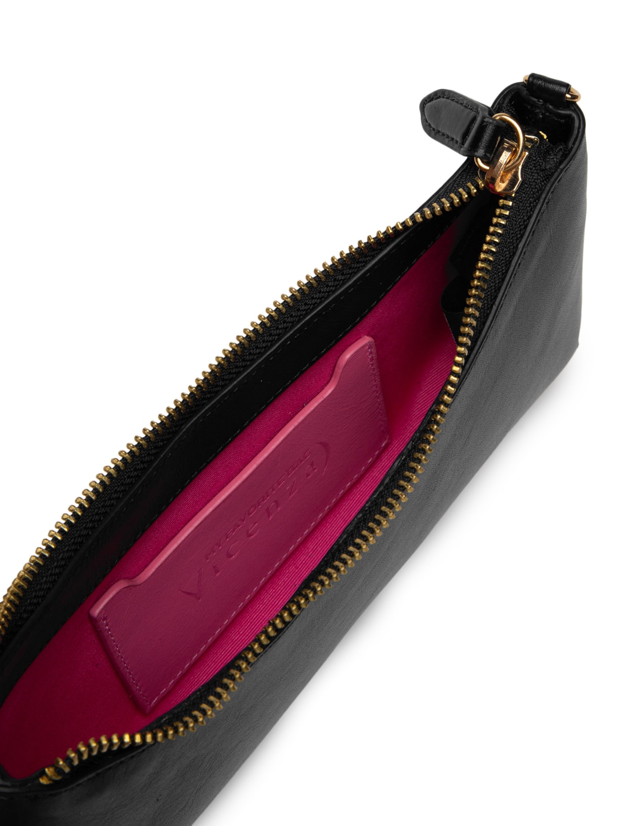 Bolsa Feminina Tiracolo Pequena Napa Oil Preto Vicenza