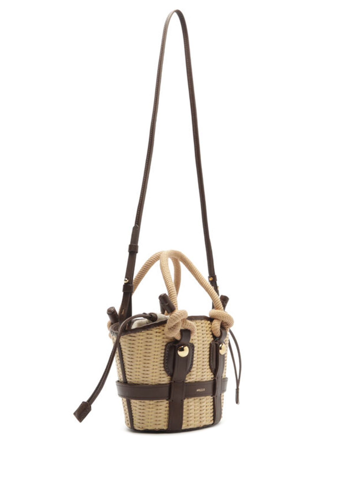 Bolsa Feminina Tiracolo Pequena Palha Bege Arezzo + Lenny Niemeyer