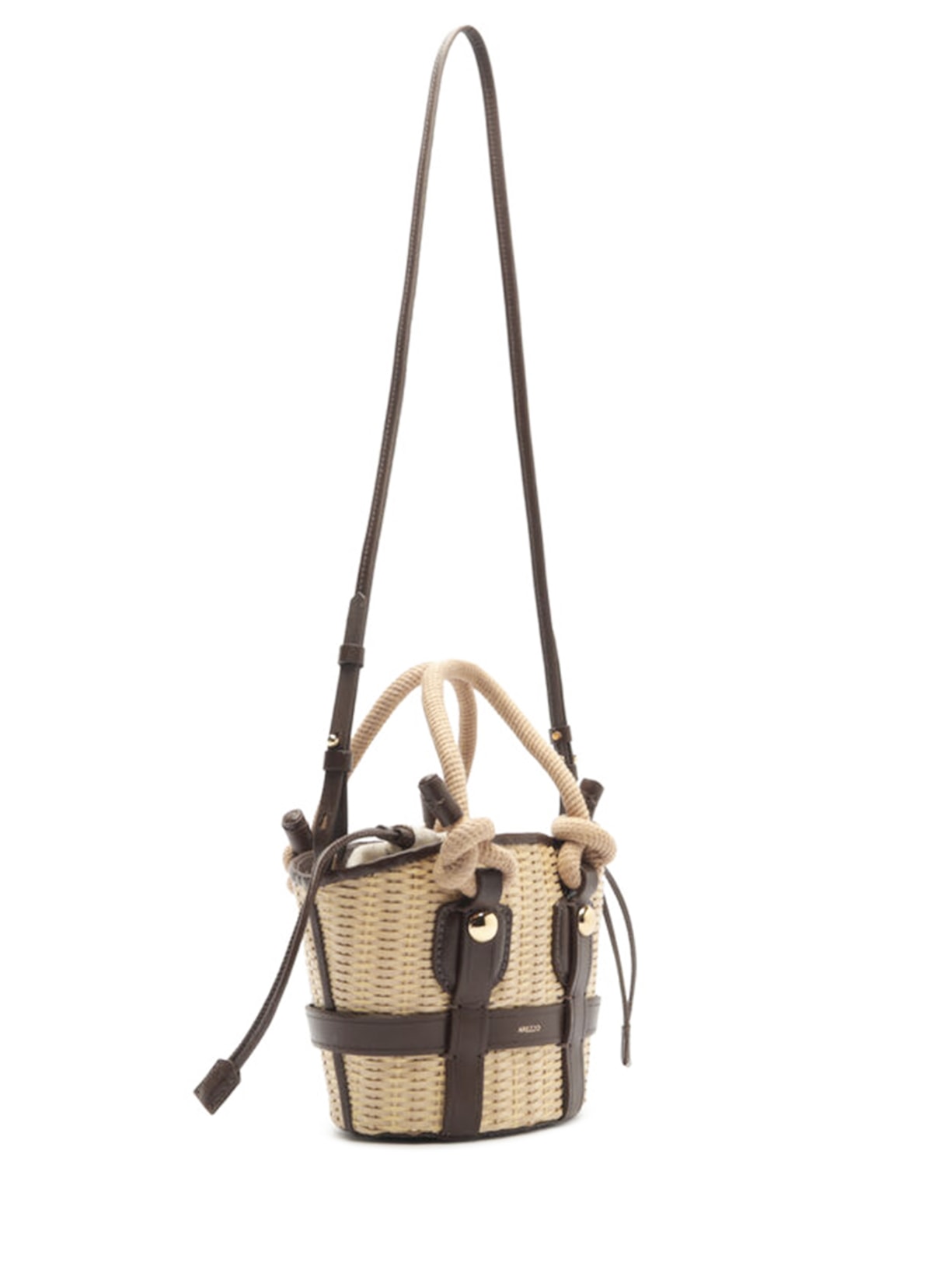 Bolsa Feminina Tiracolo Pequena Palha Bege Arezzo + Lenny Niemeyer